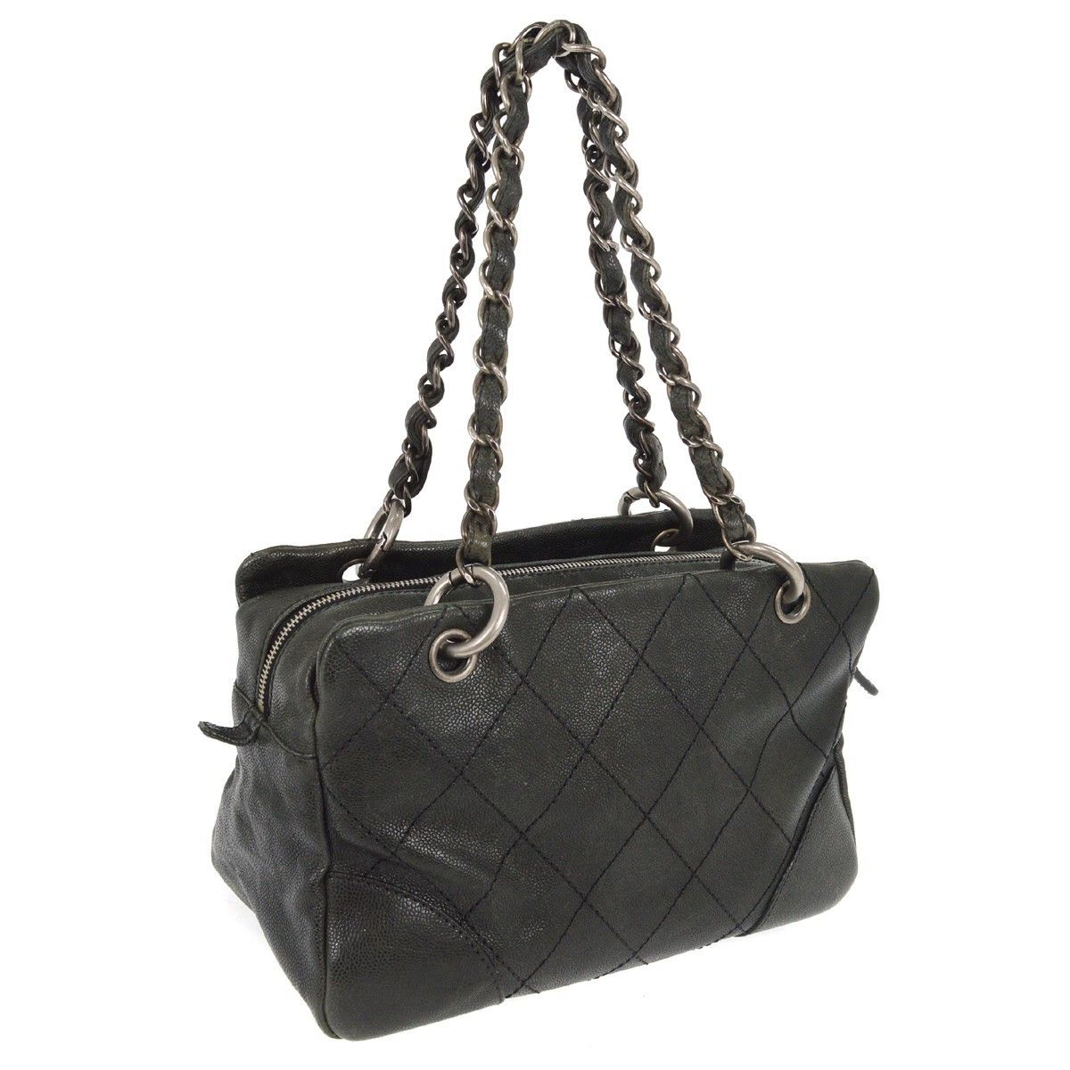 Chanel Chanel Outdoor Ligne Tote Quilted Caviar Size ONE SIZE - 2 Thumbnail