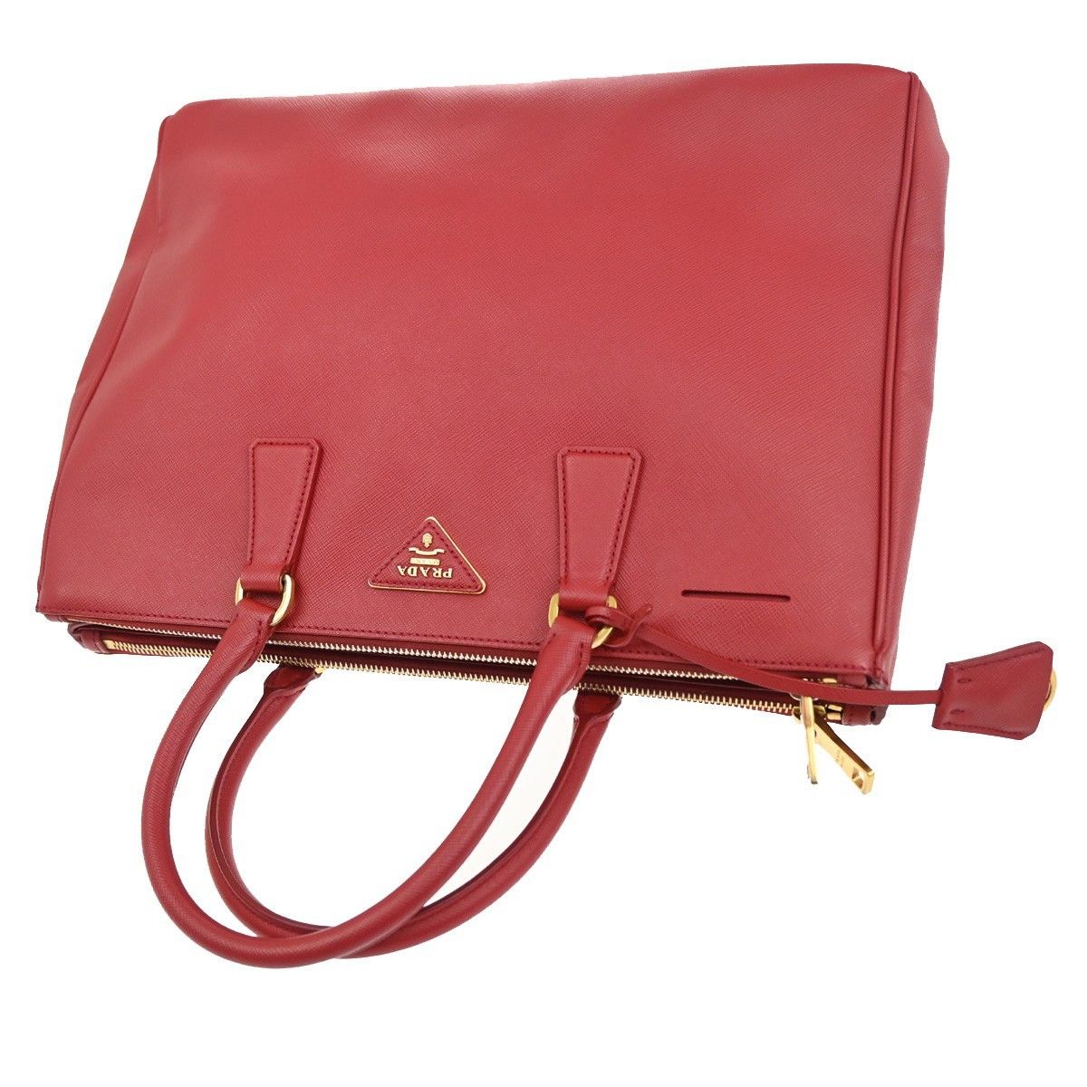 Prada Prada Double Zip Lux Tote Saffiano Leather Size ONE SIZE - 7 Thumbnail