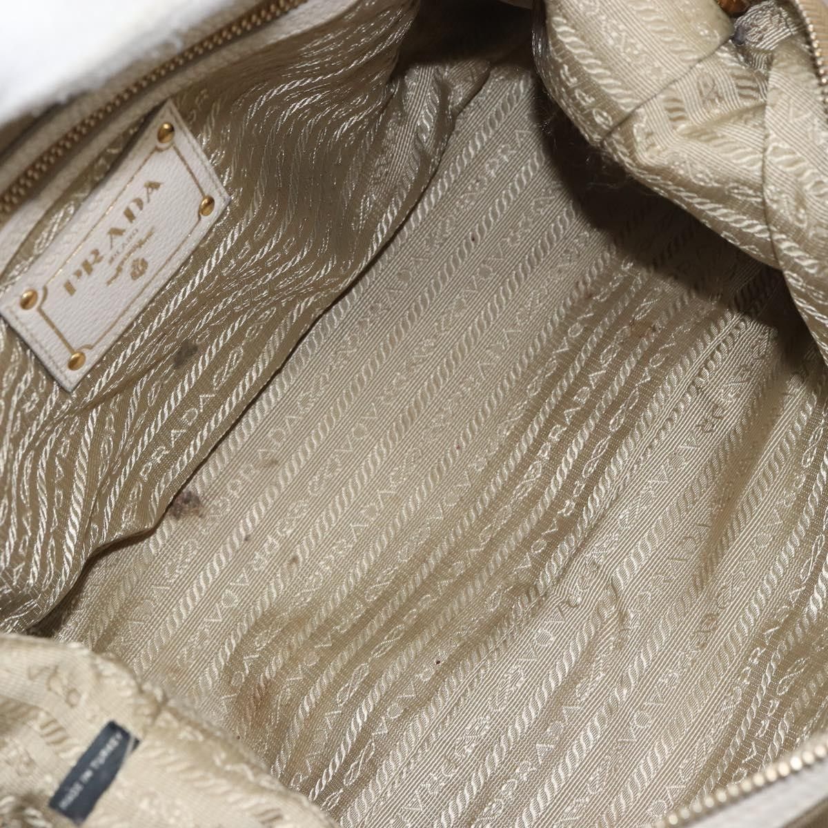 Prada Prada Logo Bauletto Bag Canvas Size ONE SIZE - 5 Thumbnail