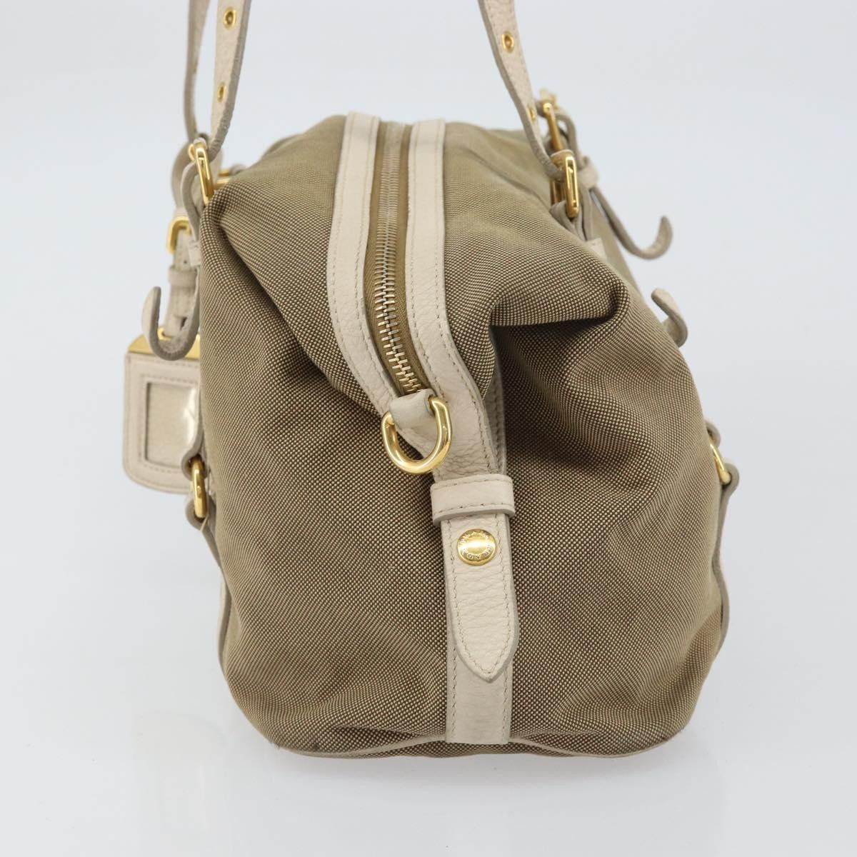 Prada Prada Logo Bauletto Bag Canvas Size ONE SIZE - 3 Thumbnail