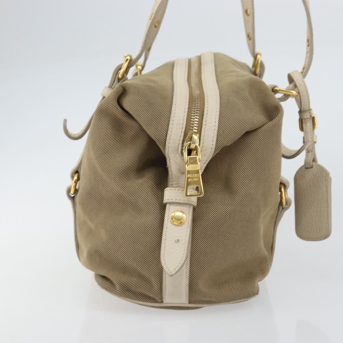 Prada Prada Logo Bauletto Bag Canvas Size ONE SIZE - 4 Thumbnail