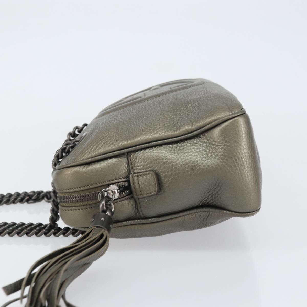 Gucci Gucci Soho Chain Zip Shoulder Bag Leather Size ONE SIZE - 4 Thumbnail