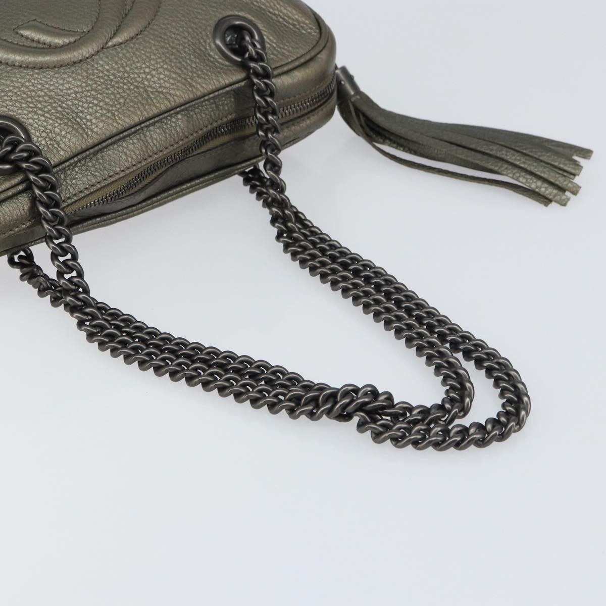Gucci Gucci Soho Chain Zip Shoulder Bag Leather Size ONE SIZE - 8 Thumbnail