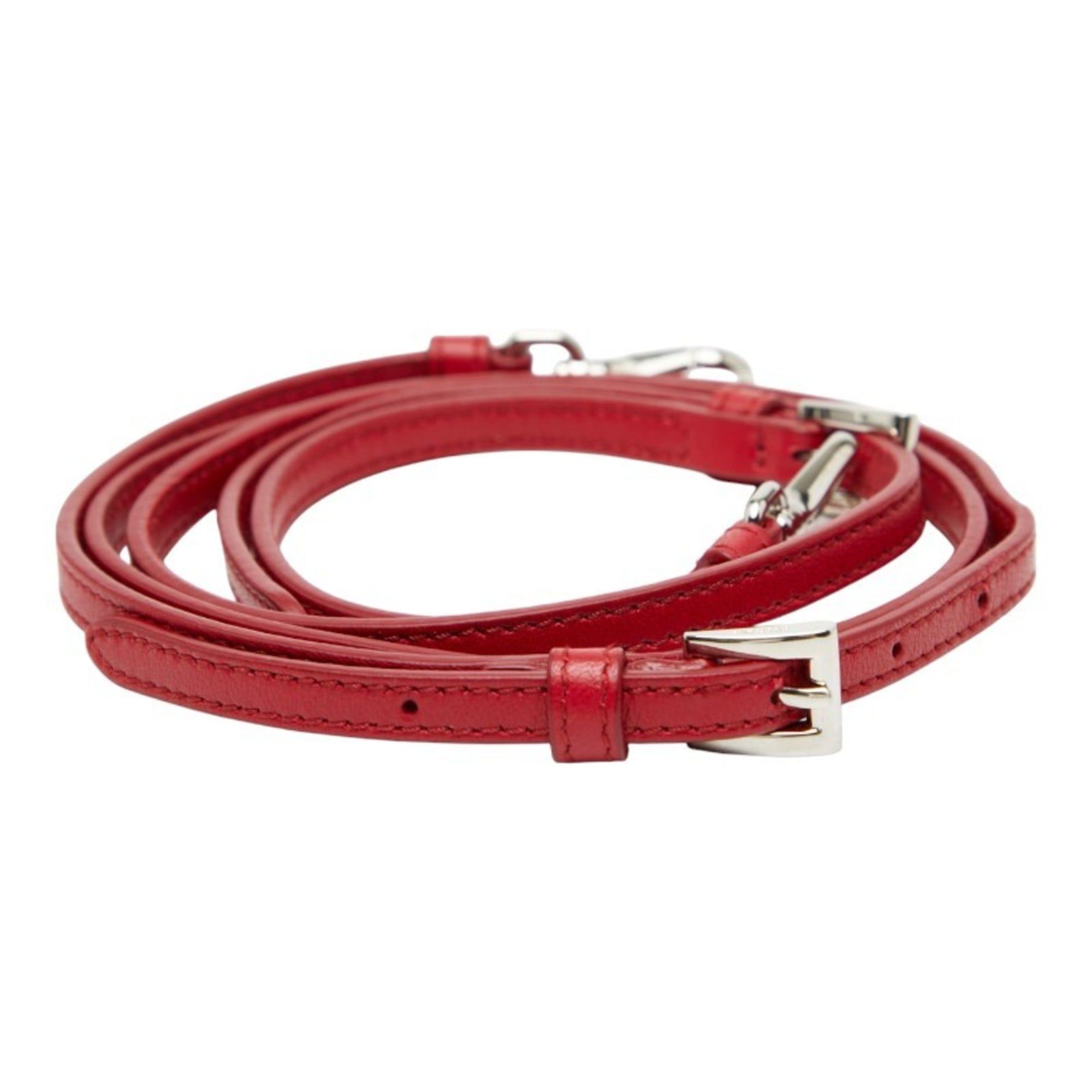 Prada Prada shoulder strap, red leather, women's, PRADA Size ONE SIZE - 3 Thumbnail
