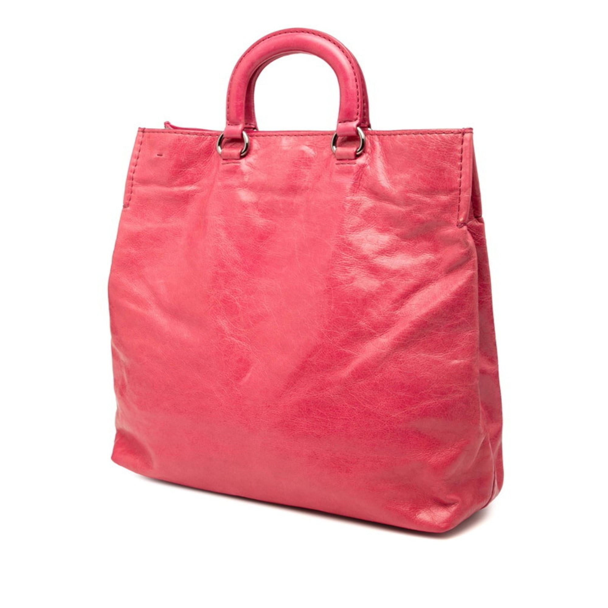Prada Prada Triangle Logo Plate Handbag/Shoulder Bag, 2-Way, Pink Leather, Women's, PRADA Size ONE SIZE - 2 Thumbnail