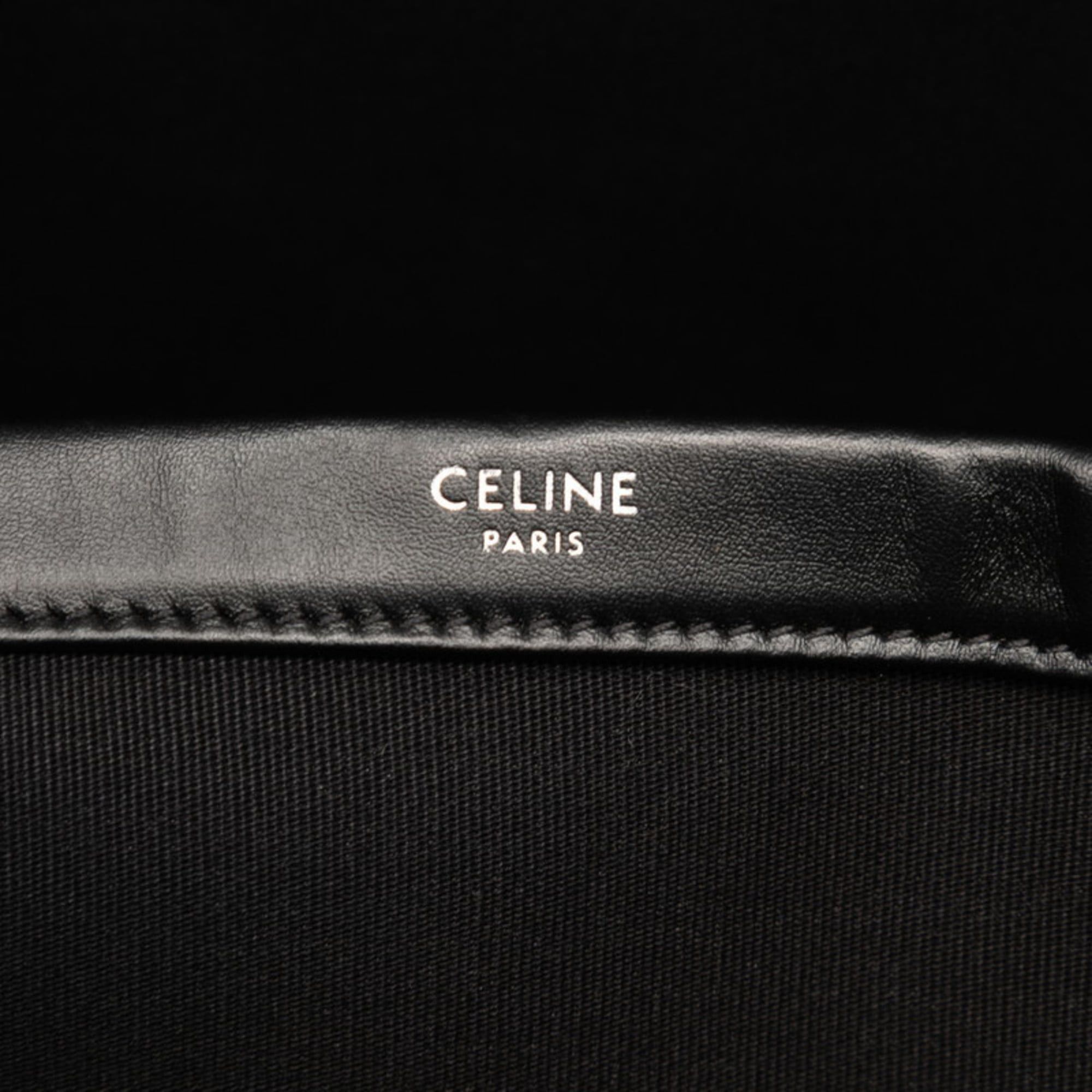 Celine Celine Triomphe Tote Bag Shoulder Black Brown Leather Women's CELINE Size ONE SIZE - 5 Thumbnail