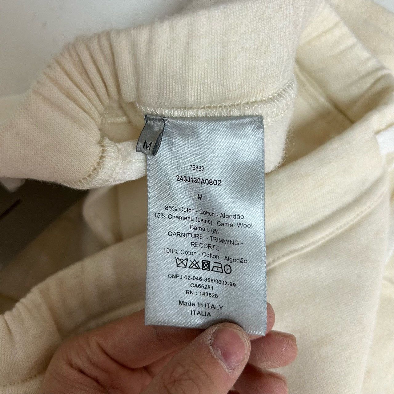 Dior dior white sports pants size m Size 28" / US 6 / IT 42 - 4 Thumbnail