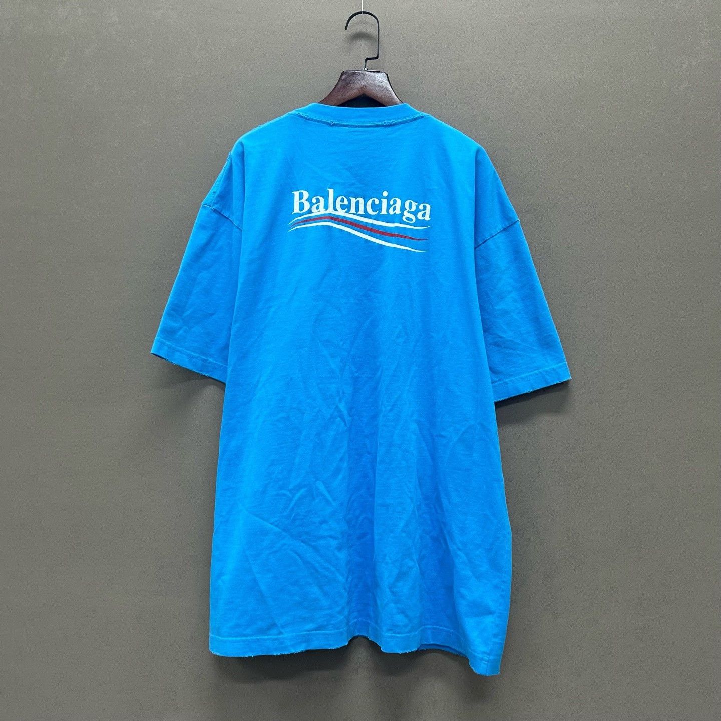 Balenciaga balenciaga blue wave short sleeve shirt Size US S / EU 44-46 / 1 - 2 Thumbnail