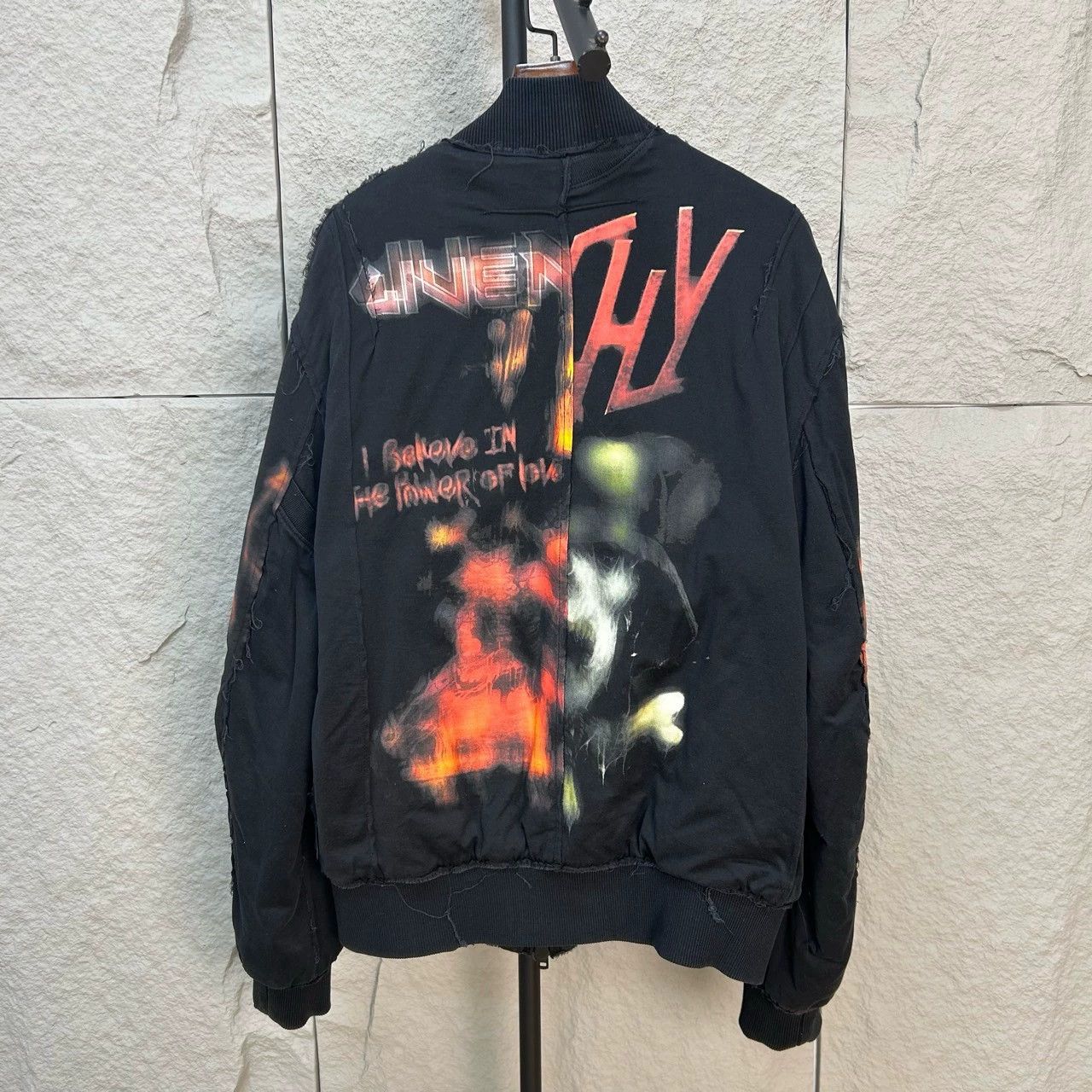 Givenchy Givenchy Distressed Long Sleeve Zip Jacket Size US M / EU 48-50 / 2 - 2 Thumbnail