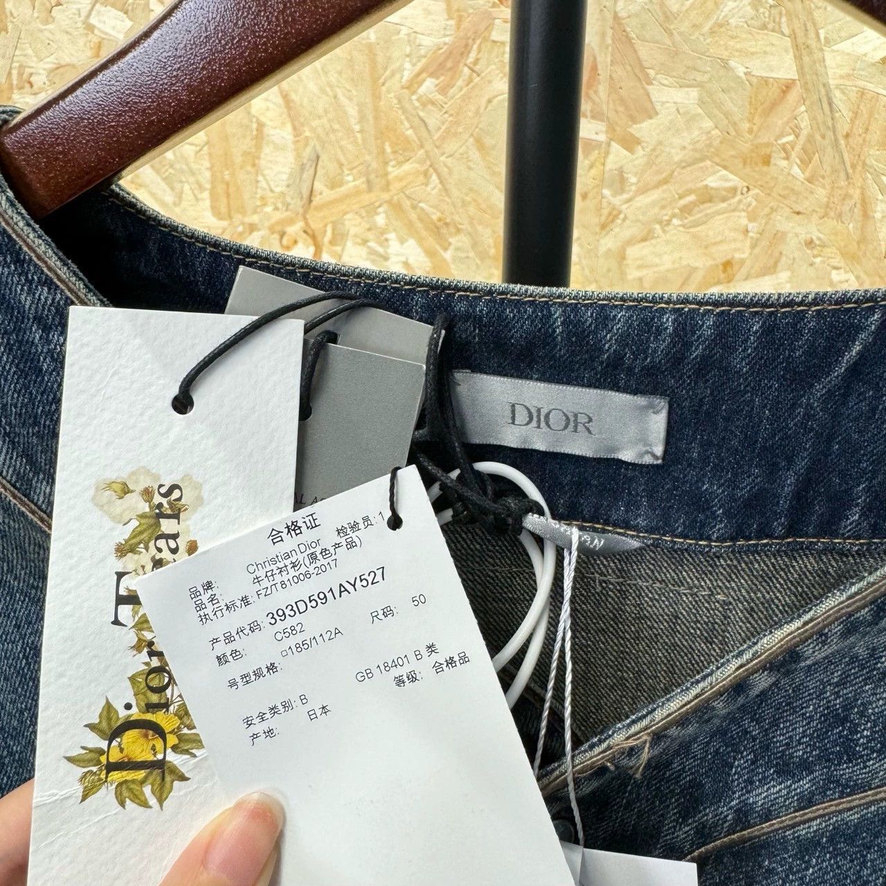 Dior dior x denim tears blue denim jacket Size US L / EU 52-54 / 3 - 3 Thumbnail