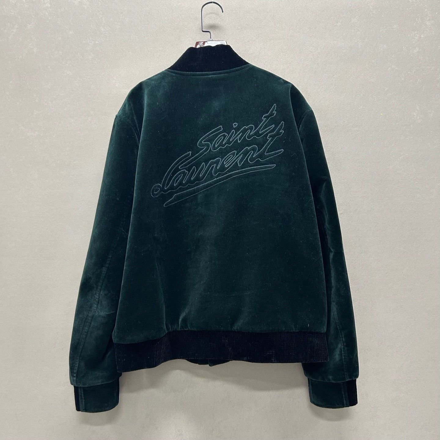 Saint Laurent Paris saint laurent green cotton baseball collar jacket Size US L / EU 52-54 / 3 - 2 Thumbnail