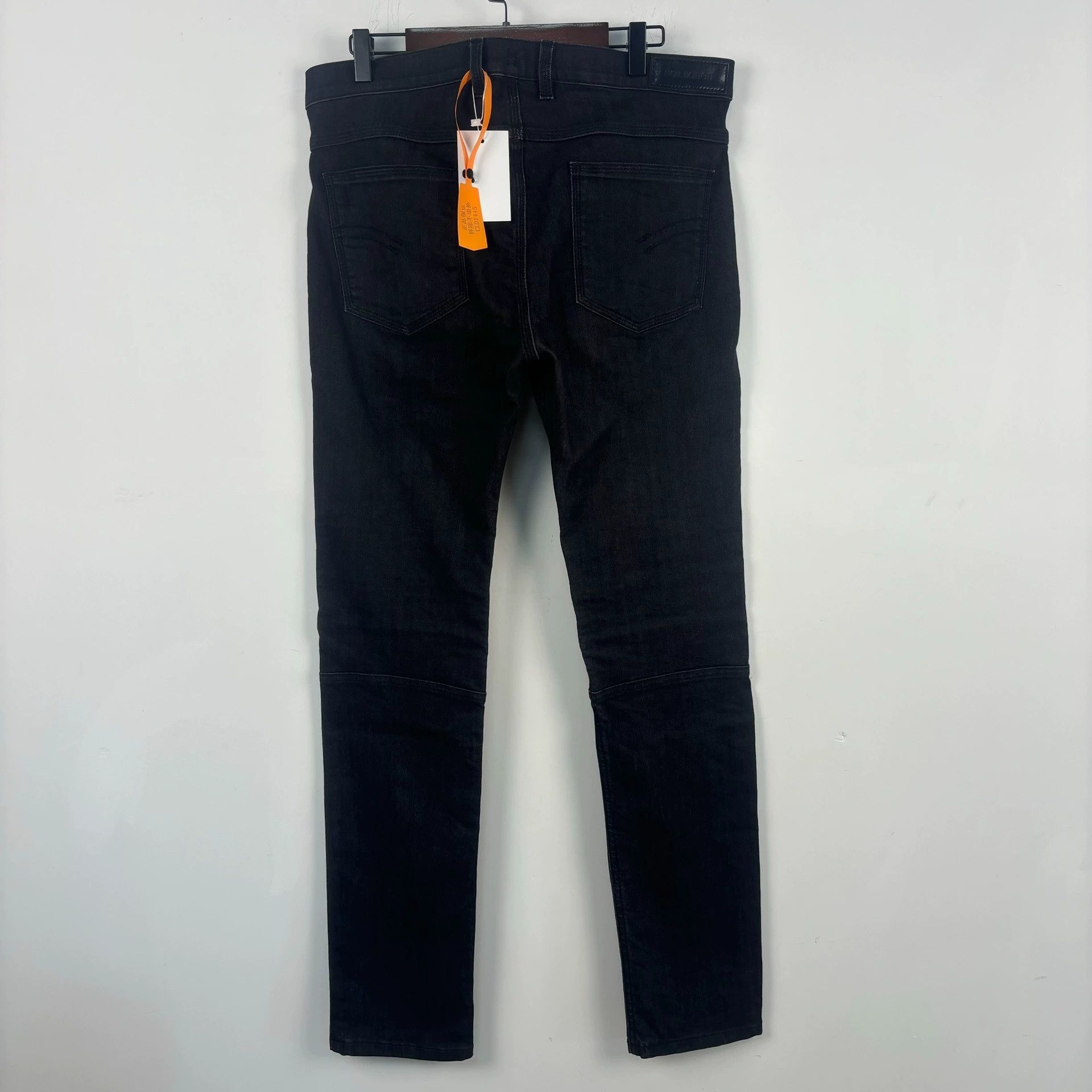 Neil Barrett black denim motorcycle panel jeans size 33 Size US 33 - 3 Thumbnail