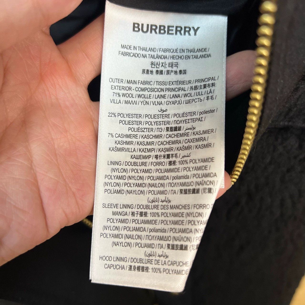 Burberry black lamb fur coat by burberry Size US L / EU 52-54 / 3 - 3 Thumbnail