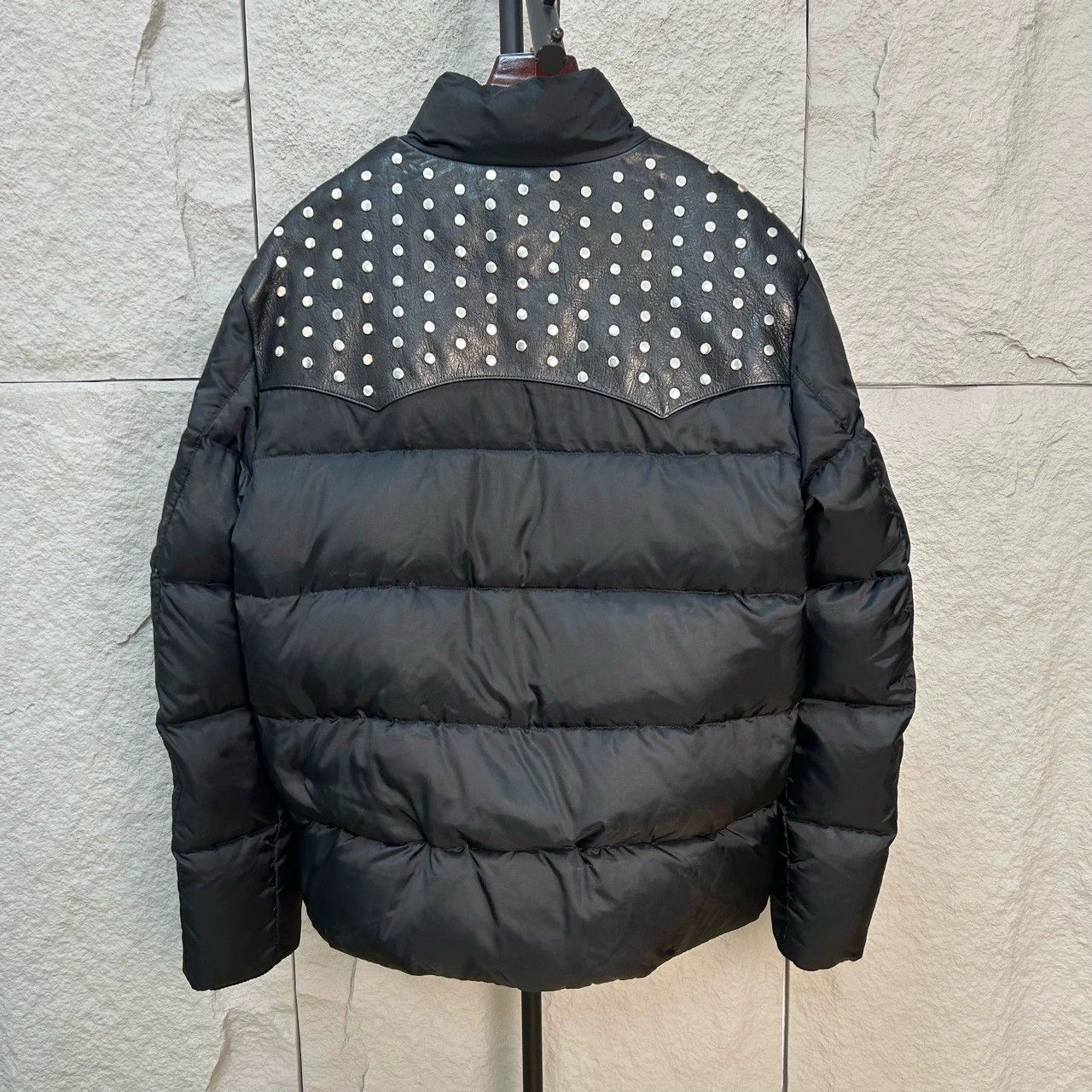 Saint Laurent Paris saint laurent black studded puffer jacket Size US XL / EU 56 / 4 - 2 Thumbnail