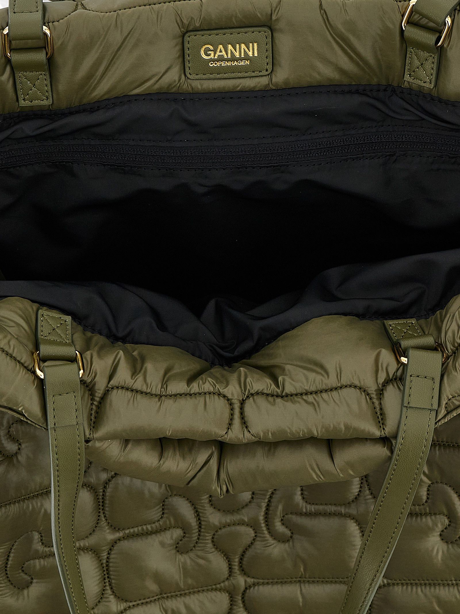 Ganni 'Quilted Re-Tech Xxl Tote' Shopping Bag Size ONE SIZE - 4 Thumbnail
