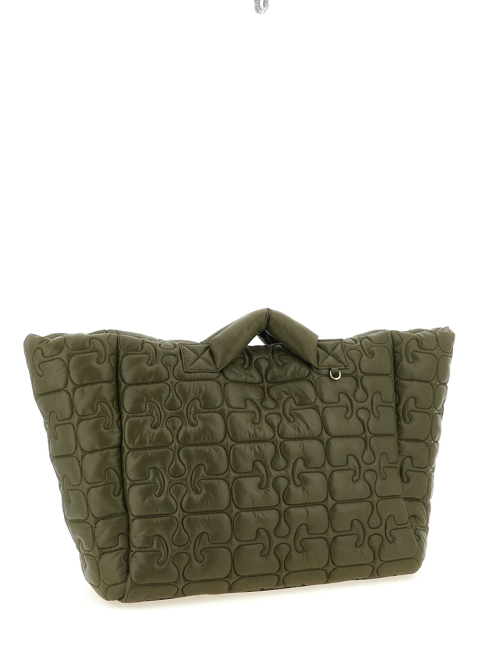 Ganni 'Quilted Re-Tech Xxl Tote' Shopping Bag Size ONE SIZE - 3 Thumbnail