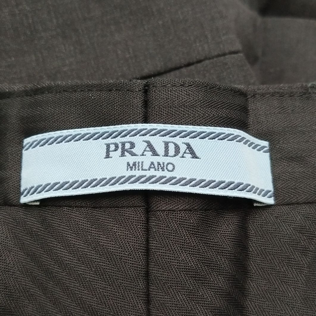 Prada Prada Wool Solid Trousers in Size 38 - dmc Size 38" / US 16 / IT 52 - 4 Thumbnail