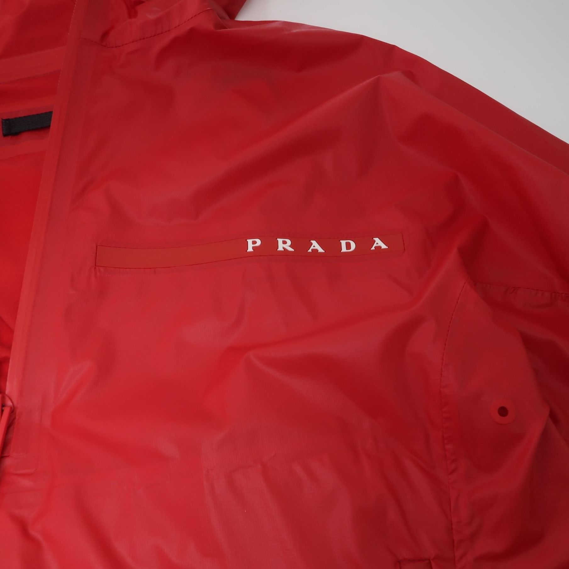 Prada Prada Logo Hooded Top in Red - dmc Size XS / US 0-2 / IT 36-38 - 3 Thumbnail