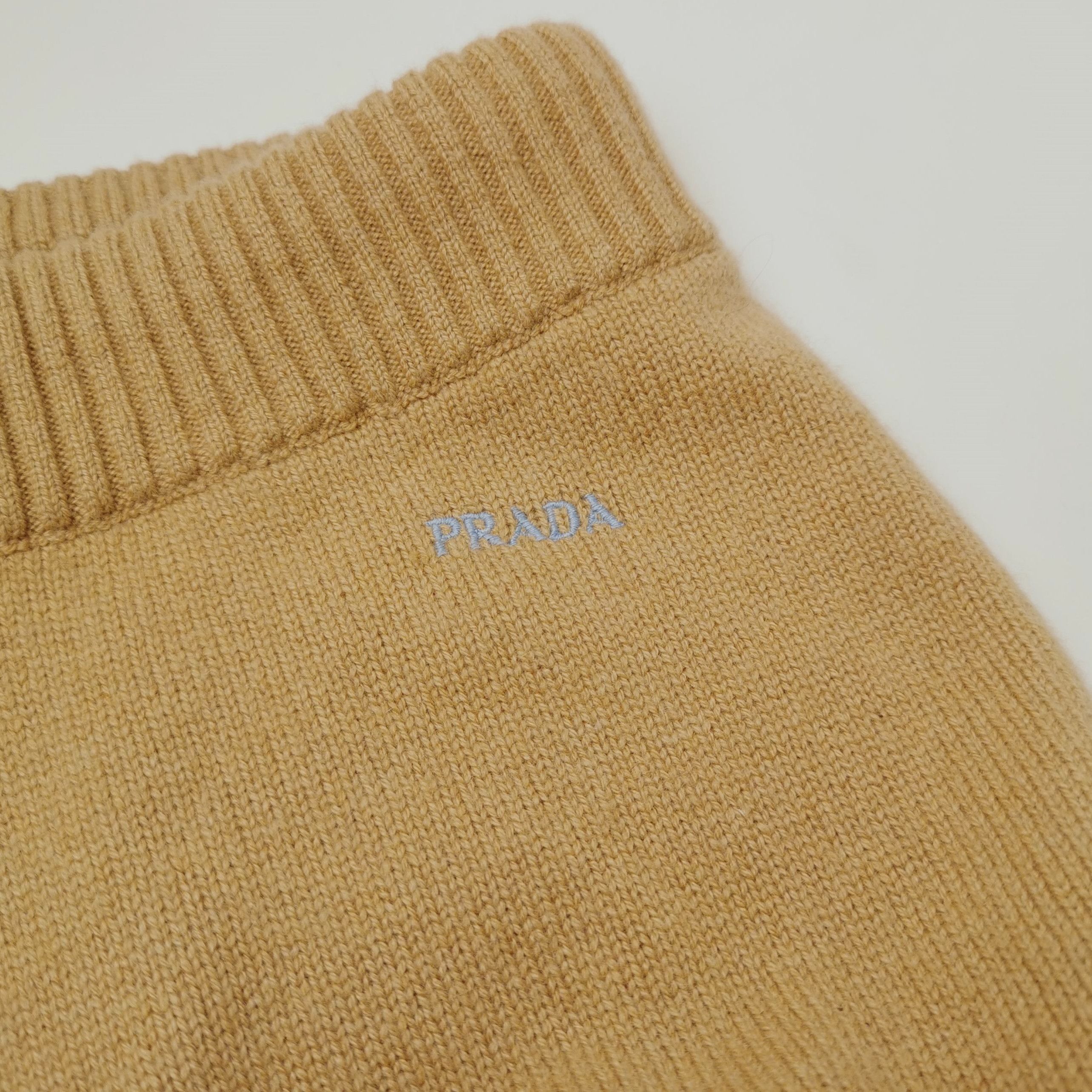 Prada Prada Cashmere Logo Pants in Camel - dmc Size 38" / US 16 / IT 52 - 3 Thumbnail
