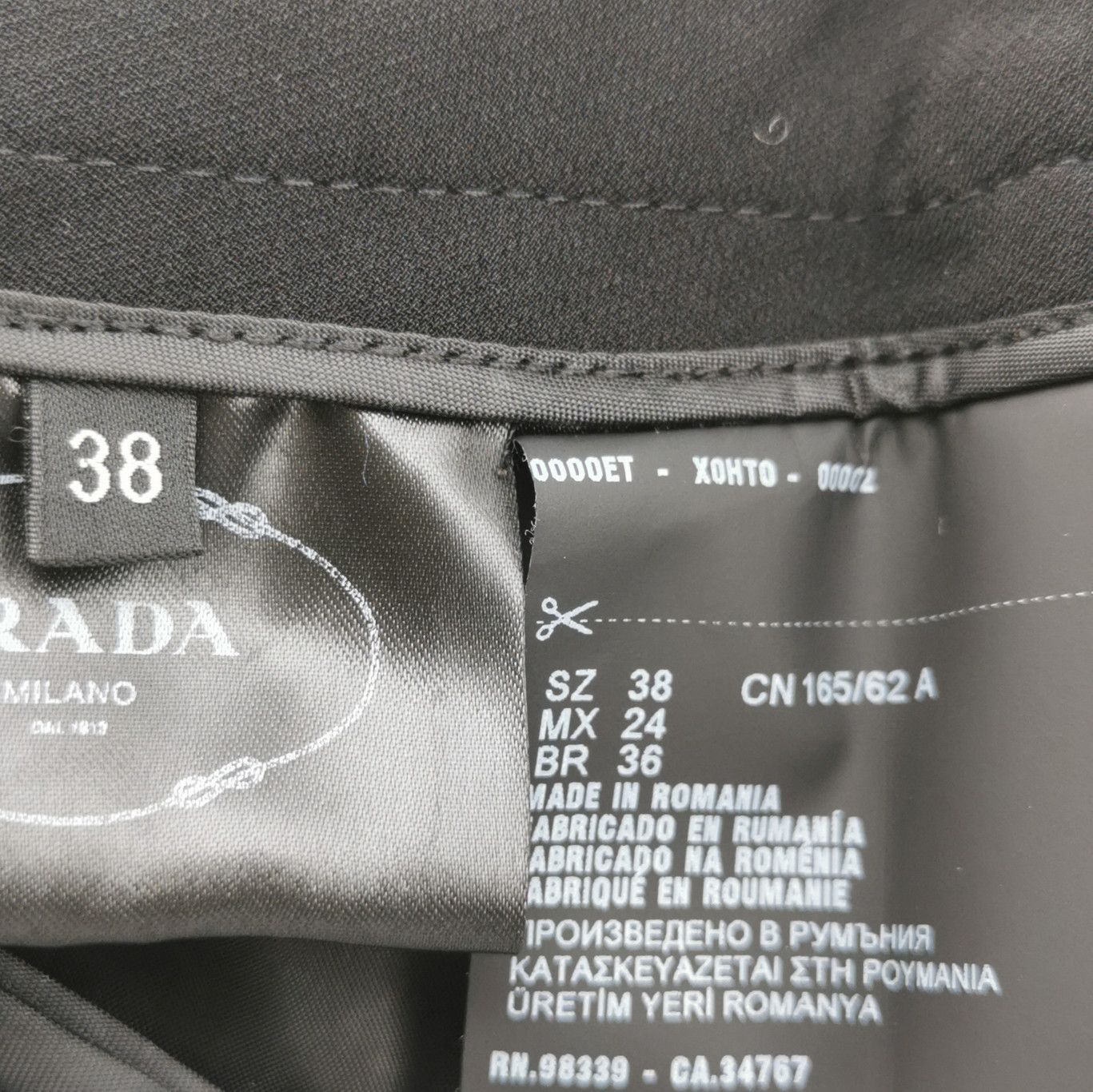 Prada Prada Black Tailored Trousers Size 38 - dmc Size 38" / US 16 / IT 52 - 7 Thumbnail