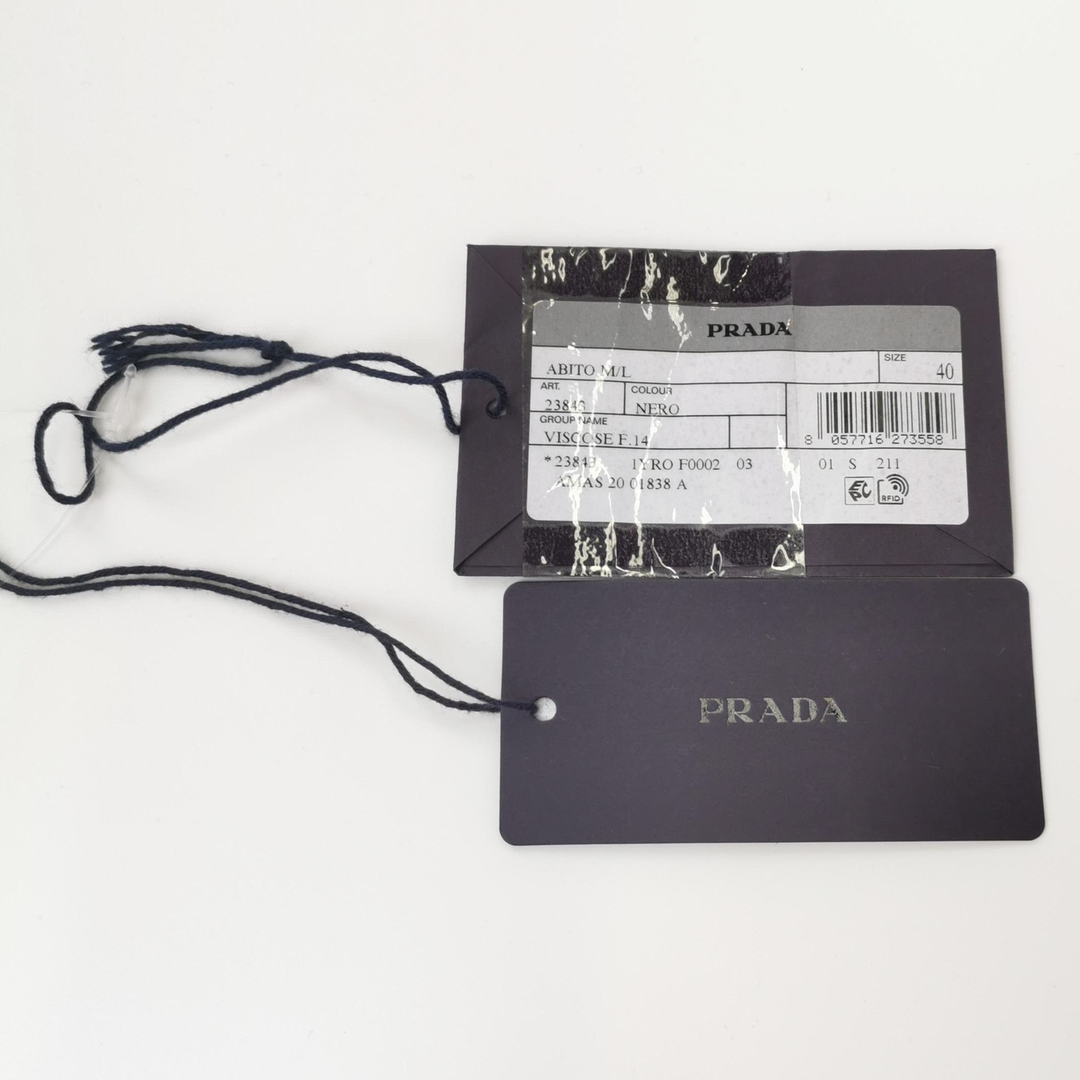 Prada Prada Black Hollow Design Slim Fit Dress - dmc Size L / US 10 / IT 46 - 4 Thumbnail
