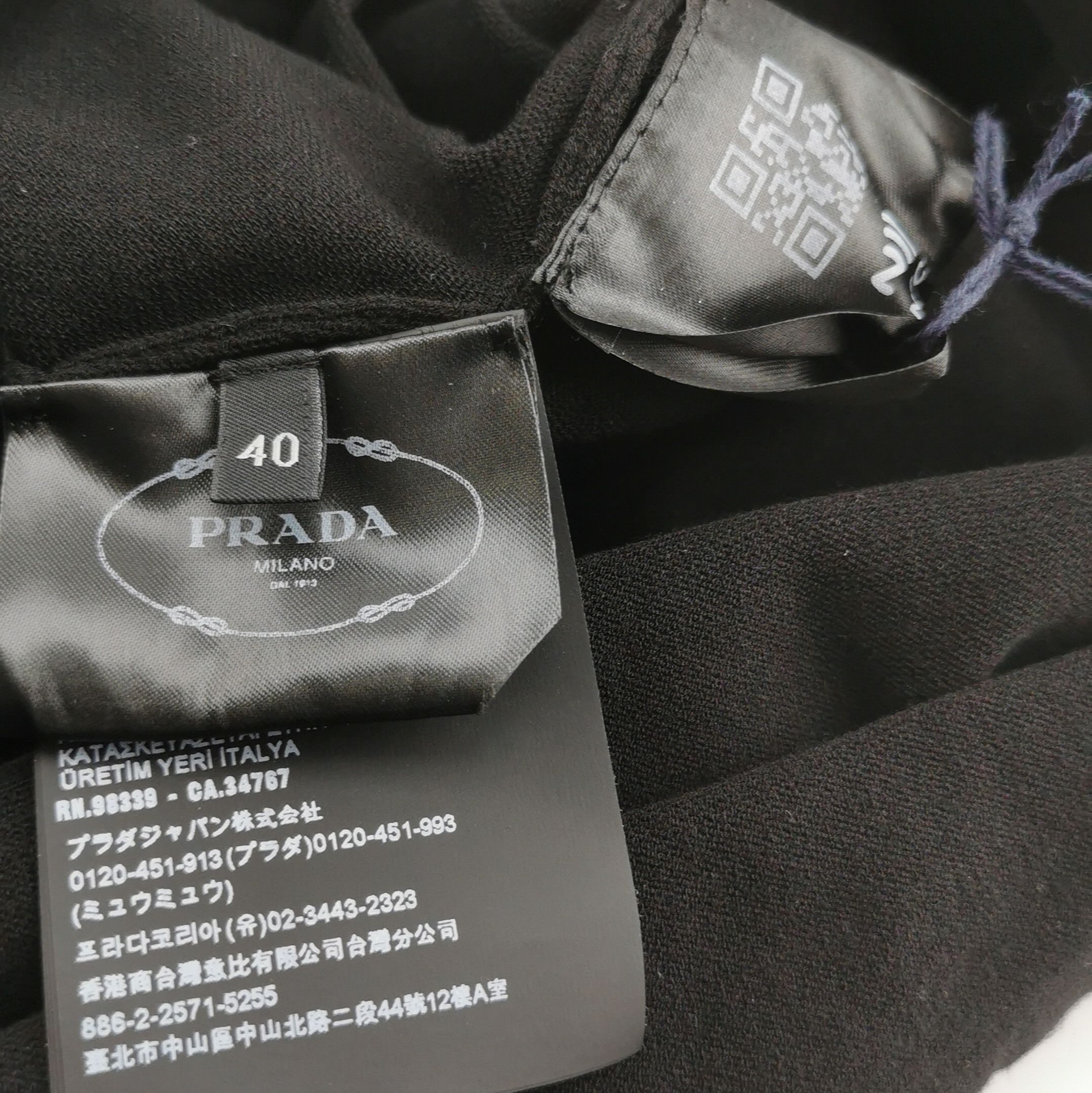 Prada Prada Black Hollow Design Slim Fit Dress - dmc Size L / US 10 / IT 46 - 10 Thumbnail
