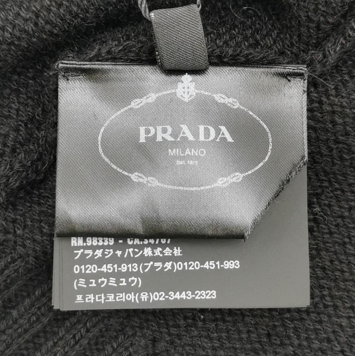 Prada Prada Black Cashmere V-Neck Knitted Top - dmc Size S / US 4 / IT 40 - 4 Thumbnail