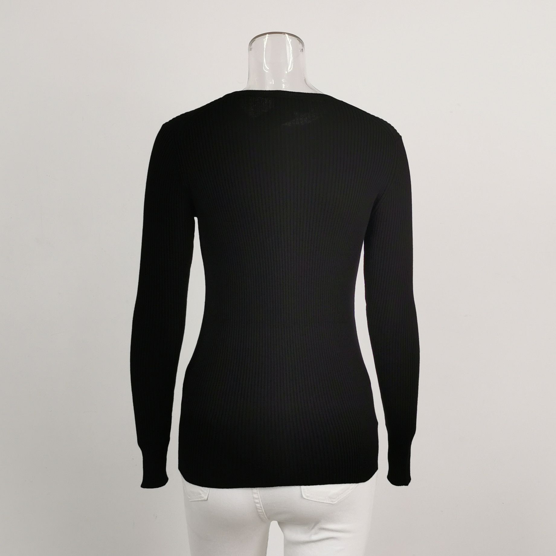 Prada Prada Black Cotton Triangle Logo Knit Top - dmc Size M / US 6-8 / IT 42-44 - 2 Thumbnail
