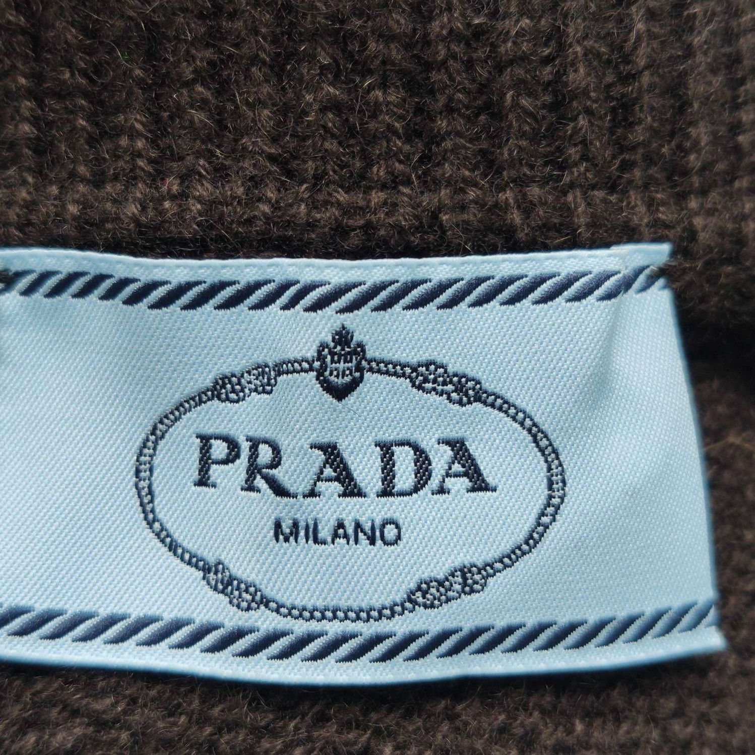 Prada Prada Classic Cashmere Polo Sweater in Dark Brown - dmc Size XS / US 0-2 / IT 36-38 - 5 Thumbnail