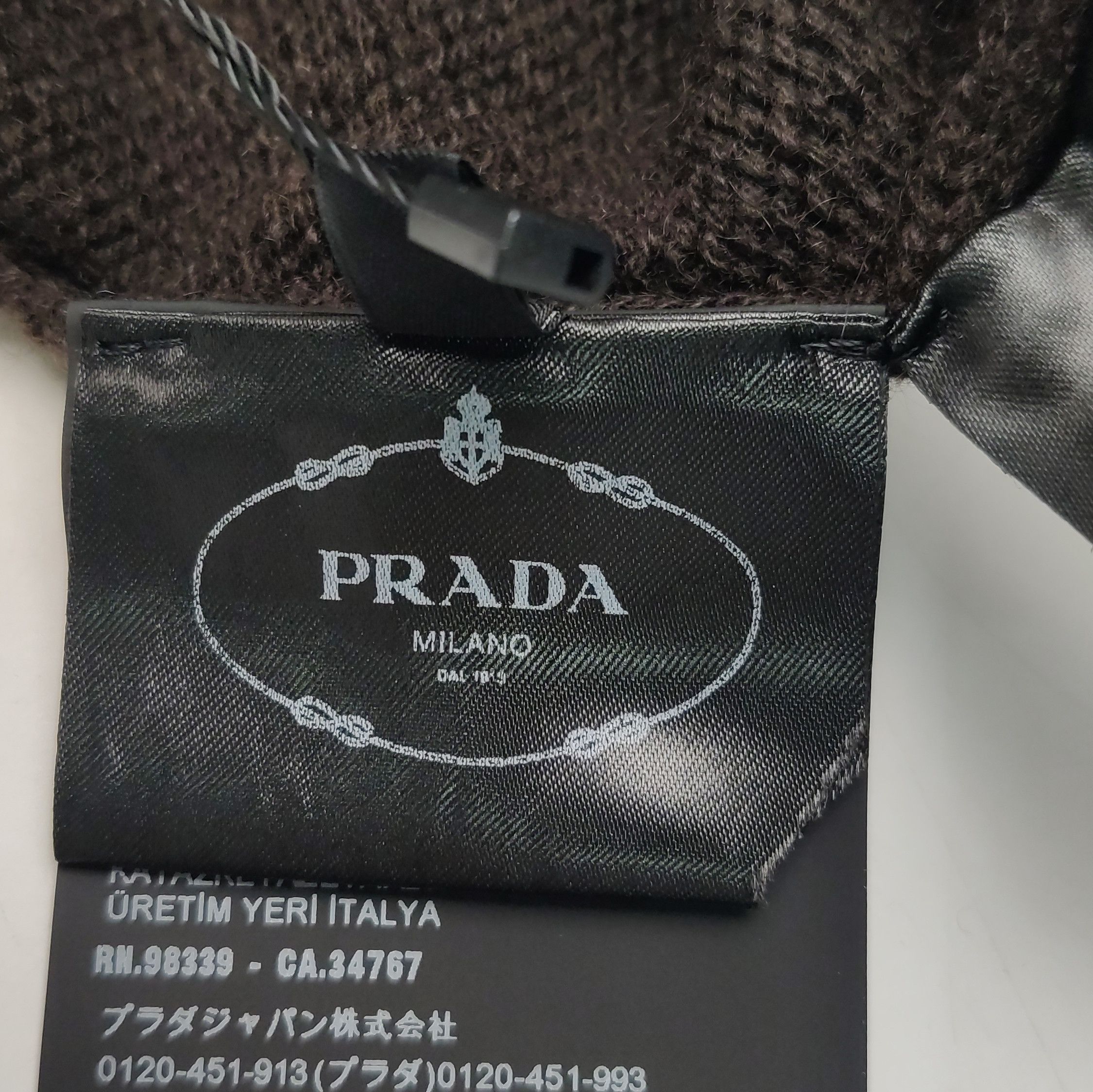 Prada Prada Classic Cashmere Polo Sweater in Dark Brown - dmc Size XS / US 0-2 / IT 36-38 - 9 Thumbnail