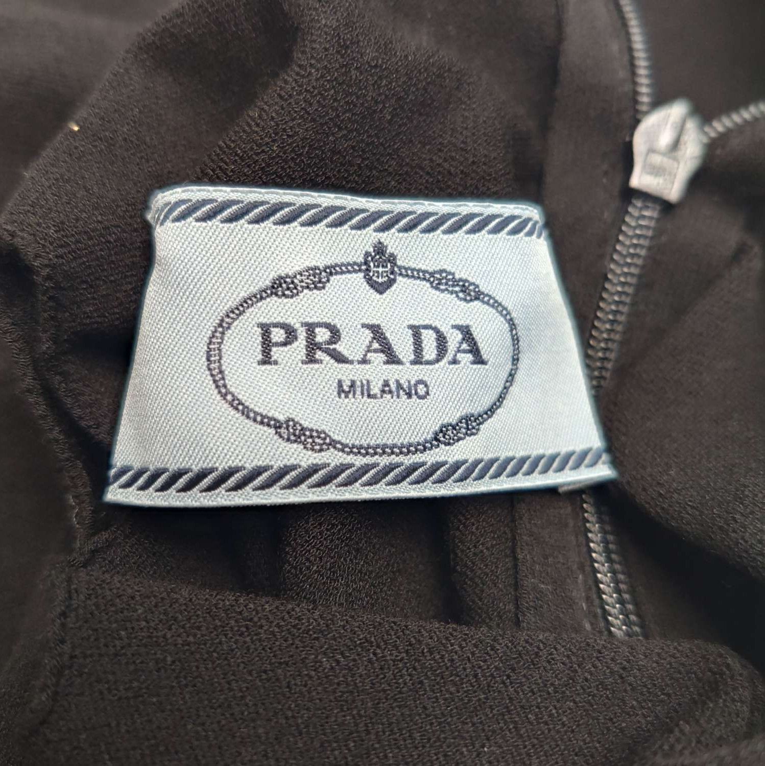 Prada Prada Black Cut-Out Logo Knit Sweater - dmc Size M / US 6-8 / IT 42-44 - 4 Thumbnail