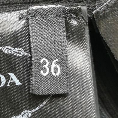 Prada Prada Black Cotton Ribbed Knit Sweater - dmc Size XS / US 0-2 / IT 36-38 - 6 Thumbnail