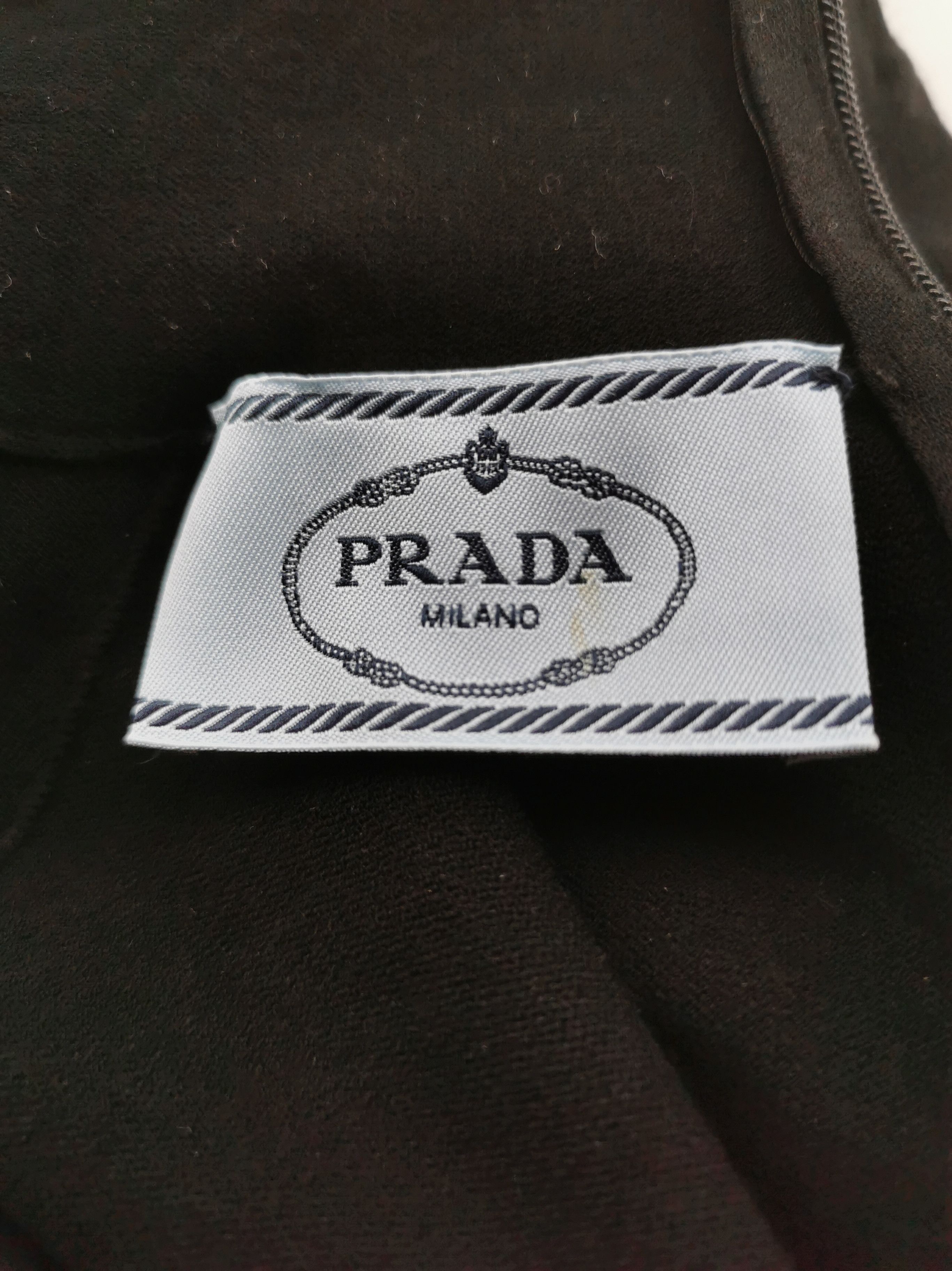 Prada Prada Black Hollow High Neck Dress Size 42 - dmc Size L / US 10 / IT 46 - 11 Thumbnail