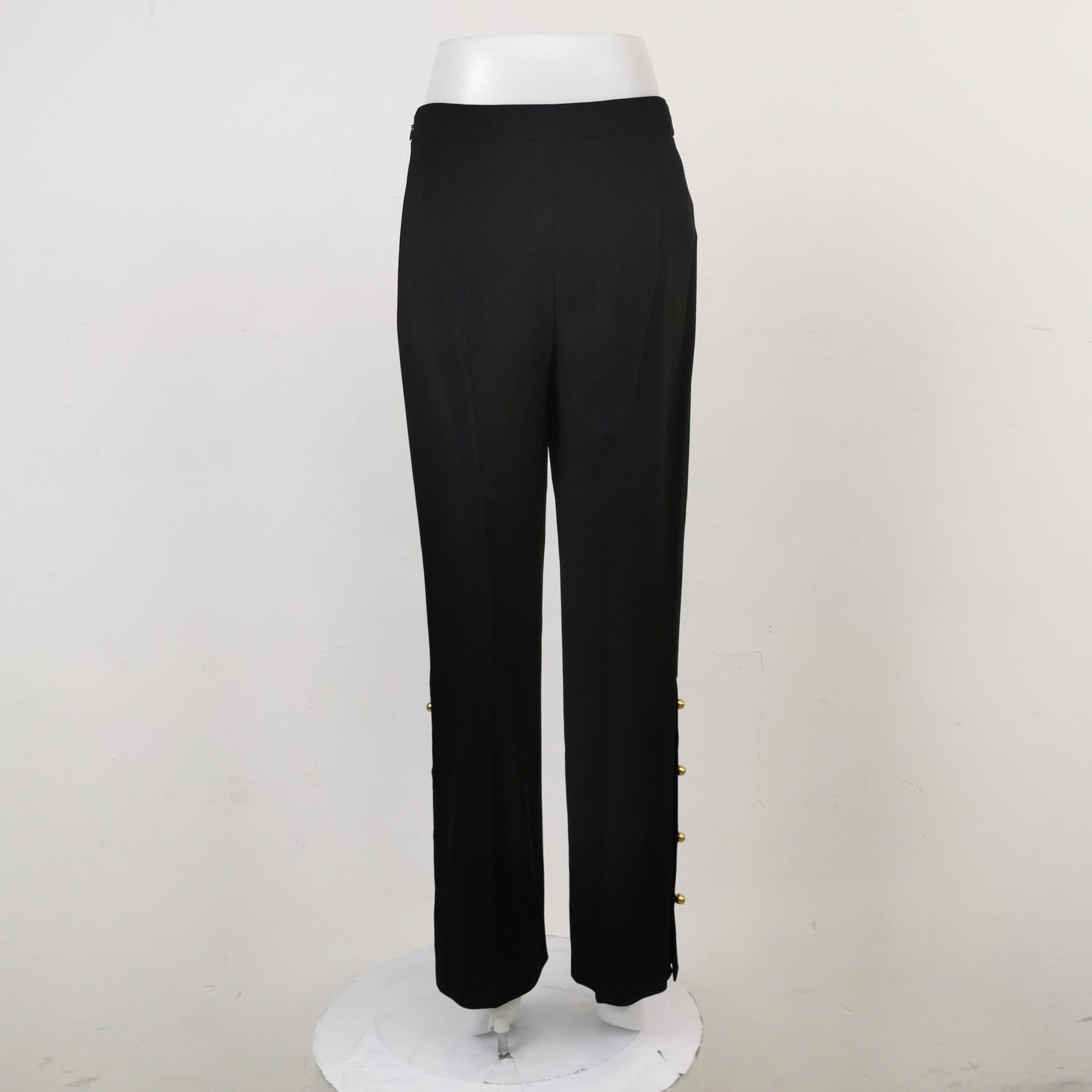 Prada Prada Black Long Pants with Beaded Detail - dmc Size 38" / US 16 / IT 52 - 2 Thumbnail