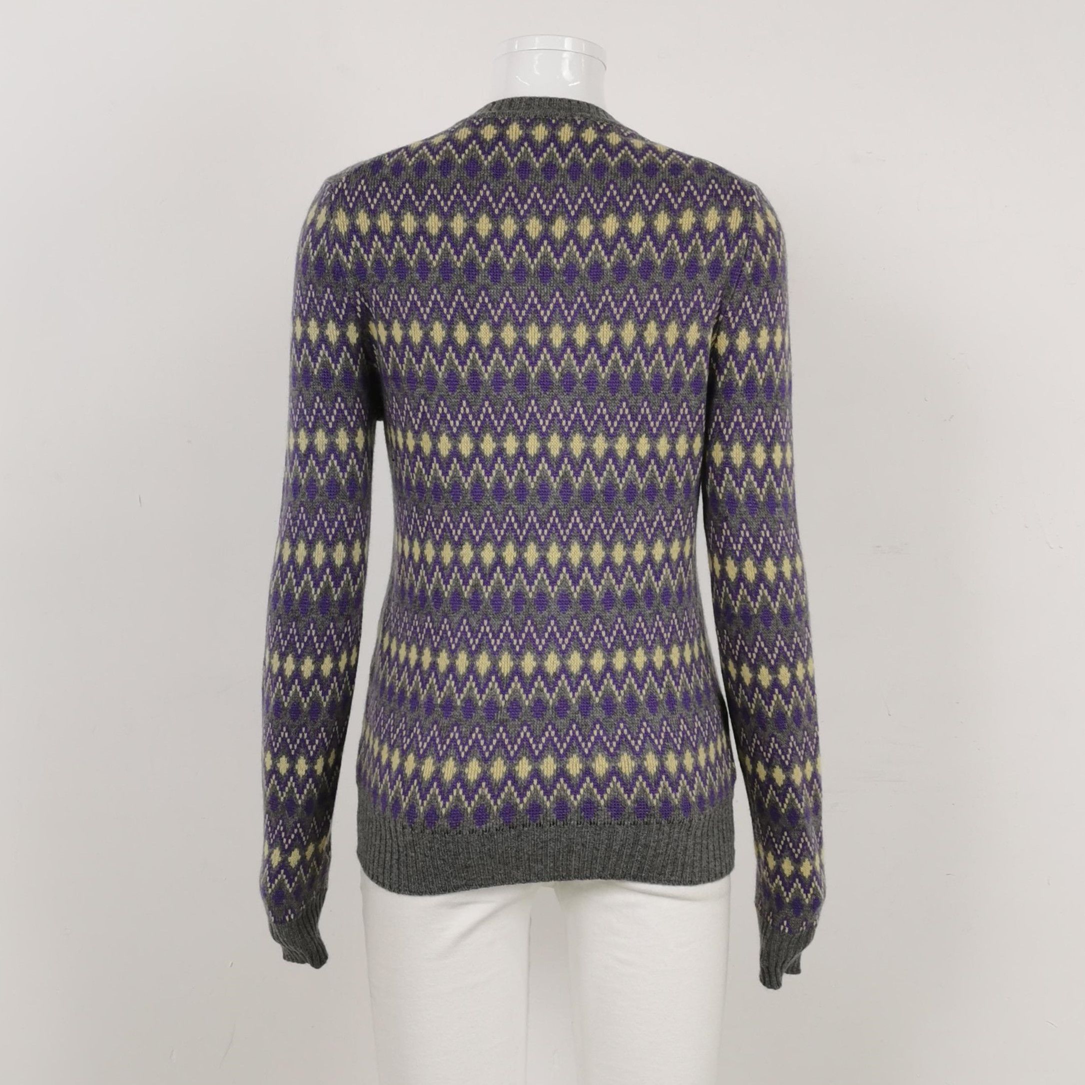 Prada Prada Colorblock Wool Cashmere Blend Sweater - dmc Size M / US 6-8 / IT 42-44 - 2 Thumbnail