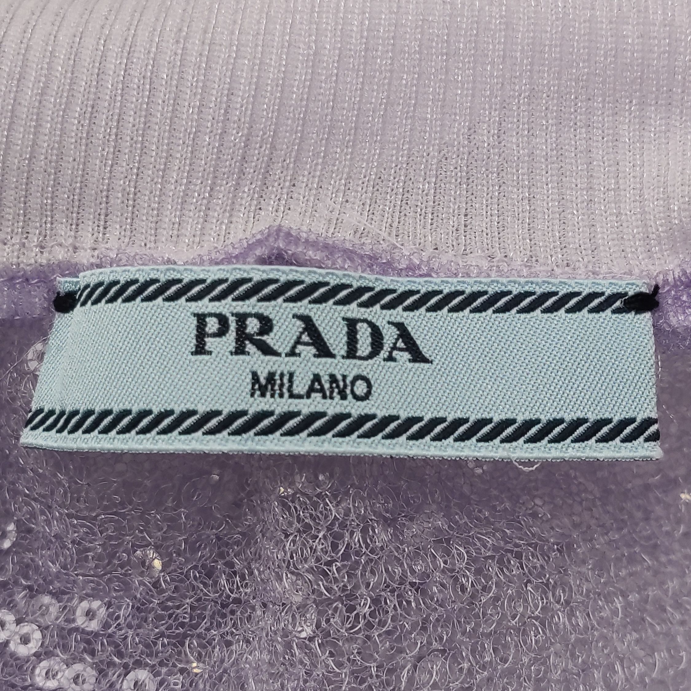 Prada Prada Sequined Midi Skirt in Light Purple - dmc Size 22" - 7 Thumbnail