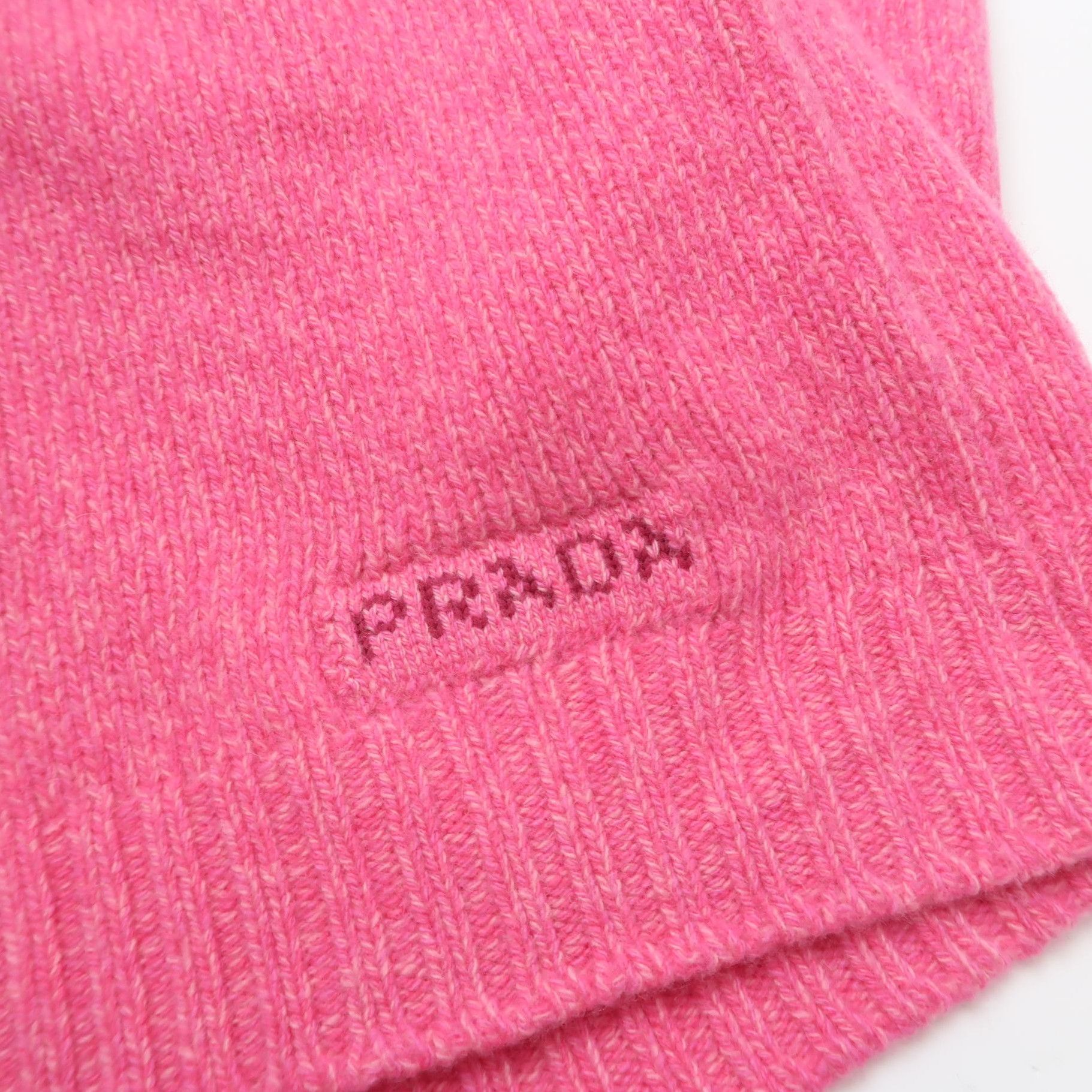 Prada Prada Pink Logo Cardigan Sweater - dmc Size L / US 10 / IT 46 - 3 Thumbnail