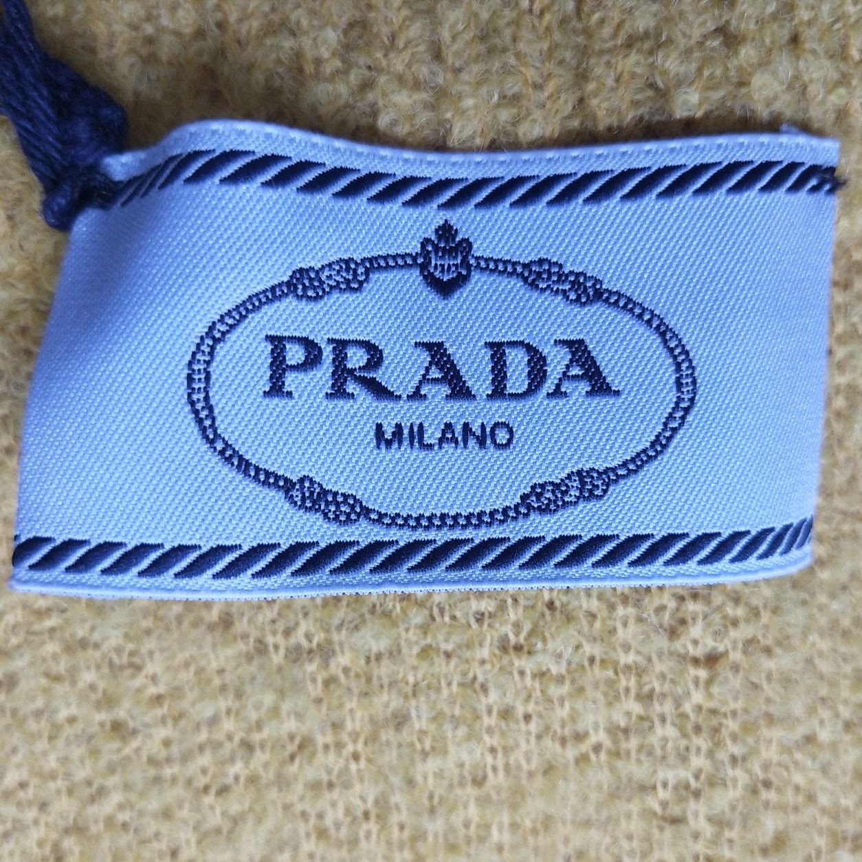 Prada Prada Yellow Alpaca Blend Midi Skirt - dmc Size 42" / US 20 - 7 Thumbnail