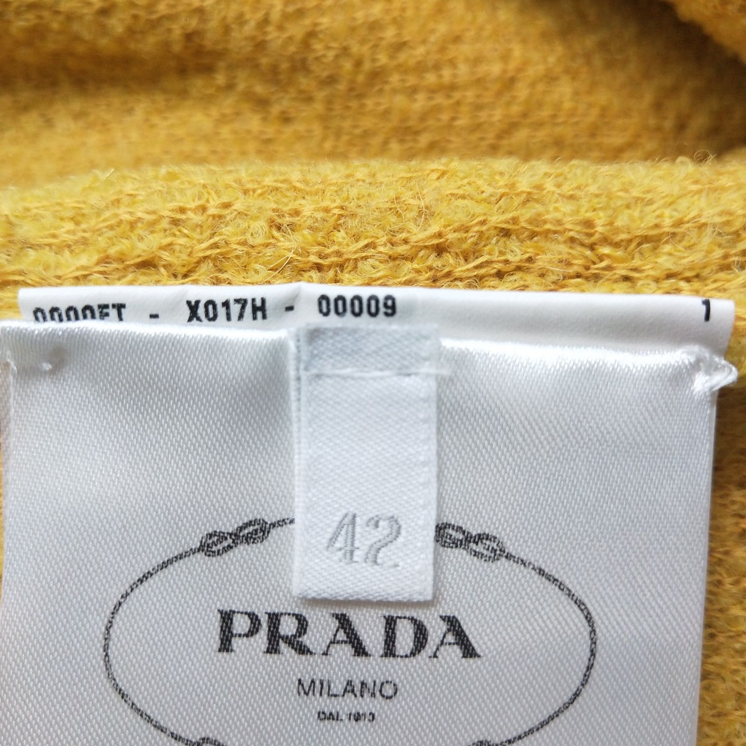 Prada Prada Yellow Alpaca Blend Midi Skirt - dmc Size 42" / US 20 - 8 Thumbnail
