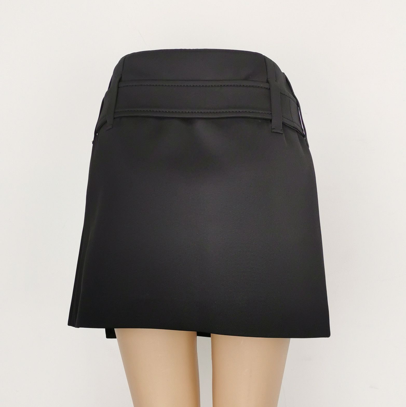 Prada Prada Logo Appliqué Skirt in Black - dmc Size 38" / US 16 / IT 52 - 2 Thumbnail