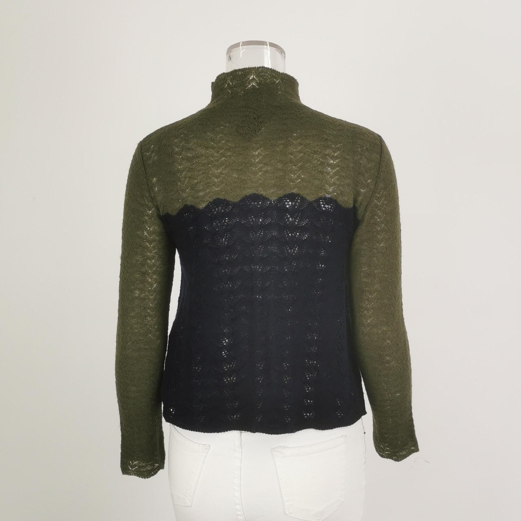 Prada Prada Wool Color-Block Turtleneck Sweater - dmc Size M / US 6-8 / IT 42-44 - 3 Thumbnail