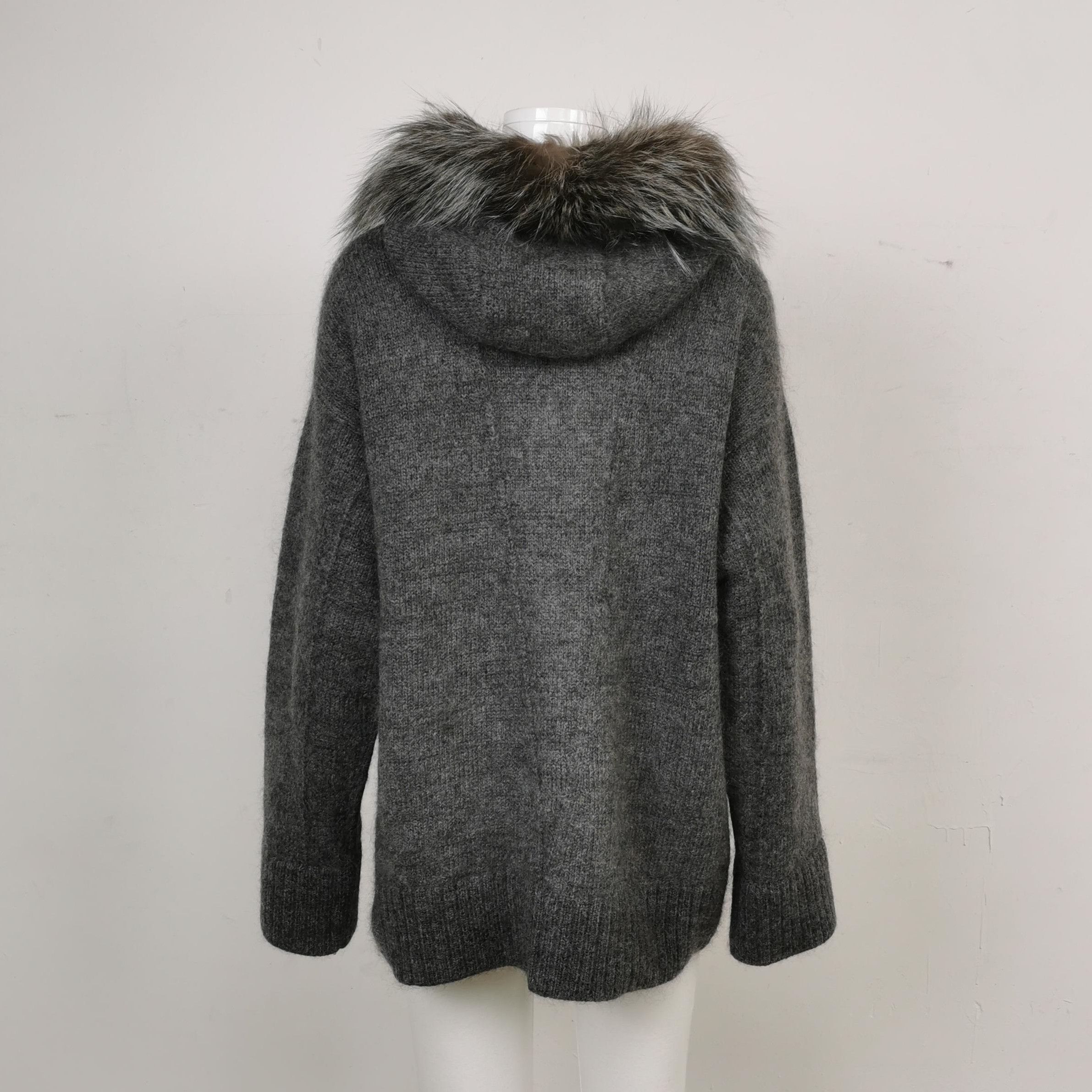 Prada Prada Wool Blend Hooded Long Sleeve Coat - dmc Size M / US 6-8 / IT 42-44 - 2 Thumbnail