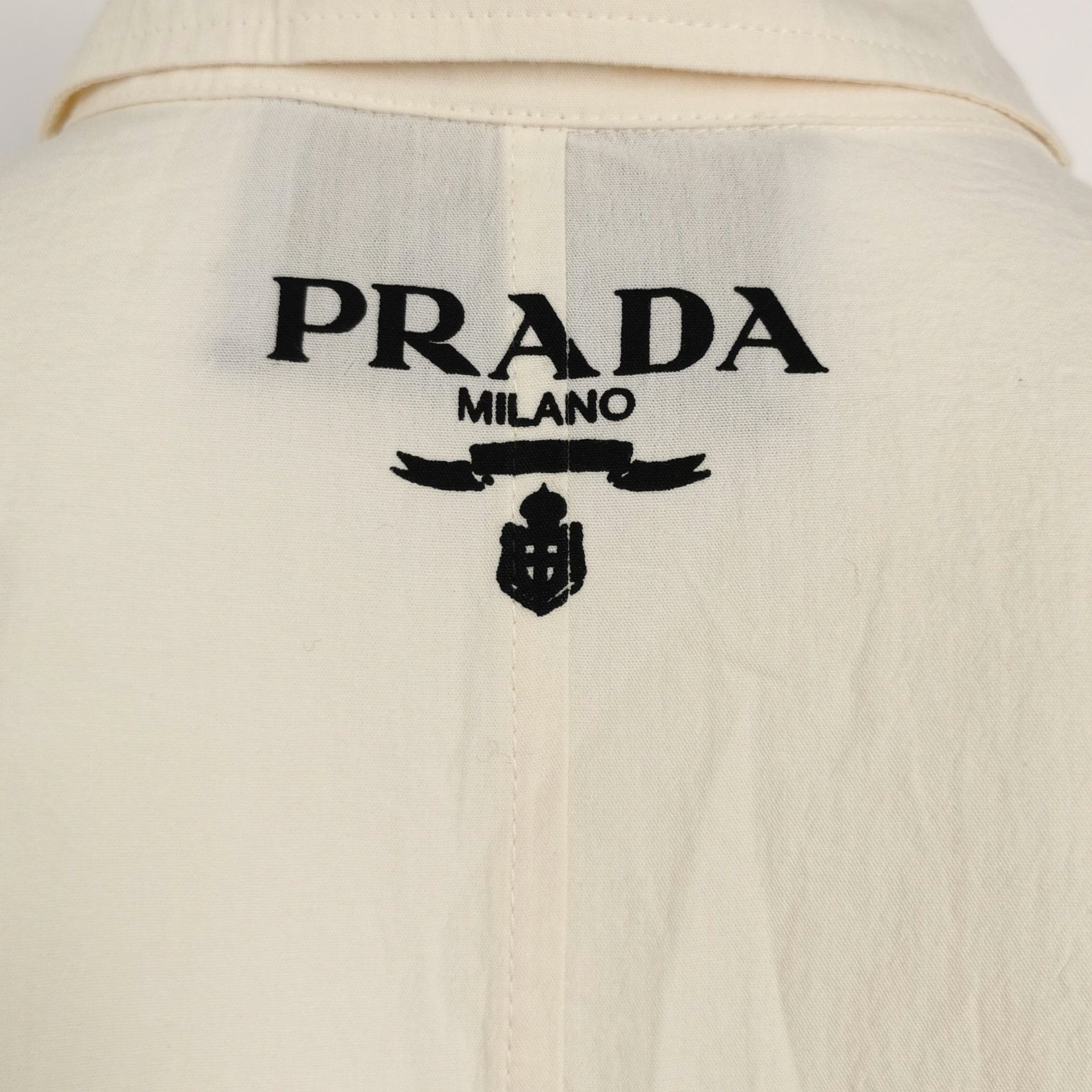 Prada Prada Cotton Color Block Long Sleeve Dress - dmc Size S / US 4 / IT 40 - 3 Thumbnail