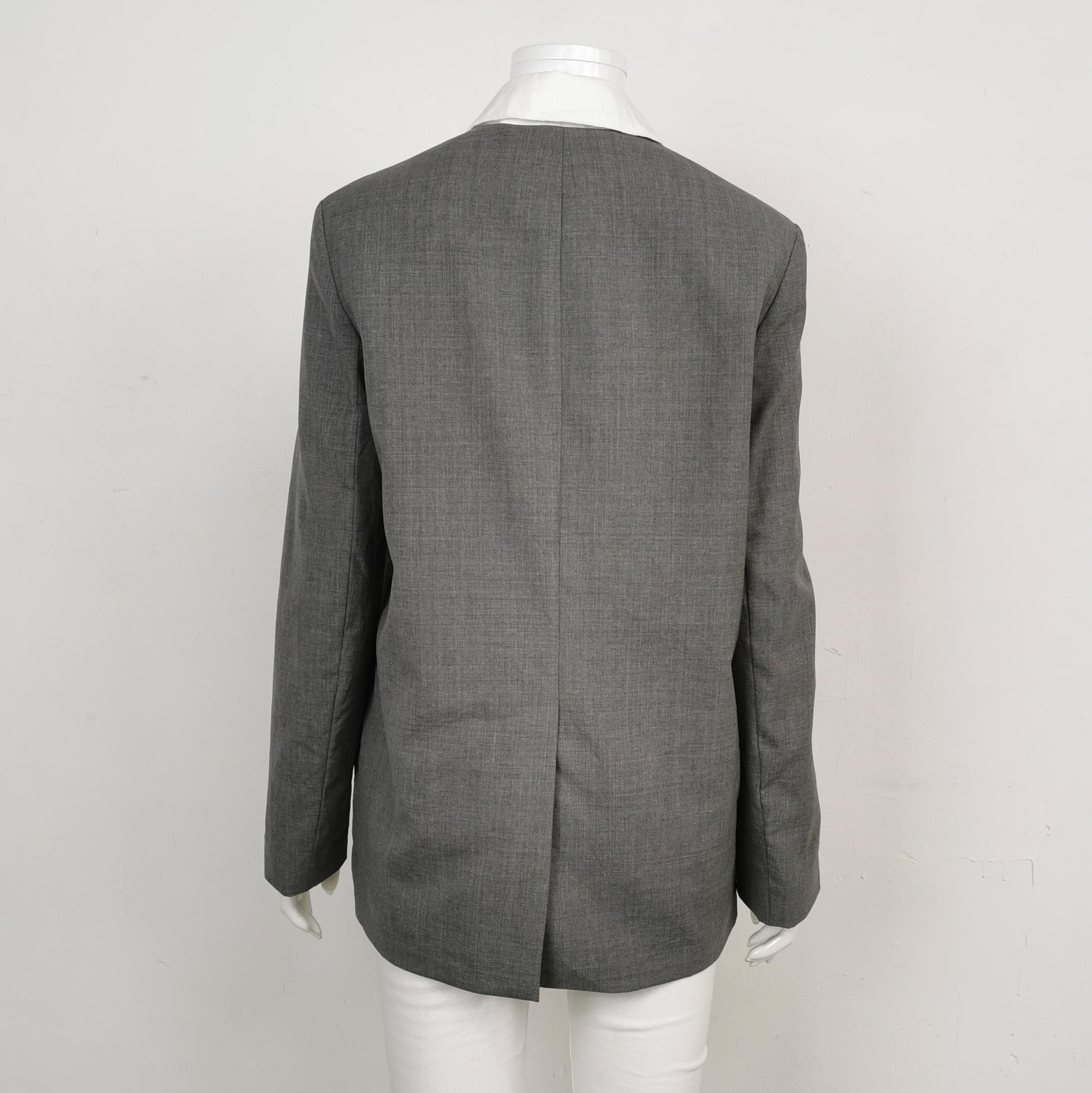 Prada Prada Wool Single-Breasted Collar Jacket Size 38 - dmc Size S / US 4 / IT 40 - 2 Thumbnail