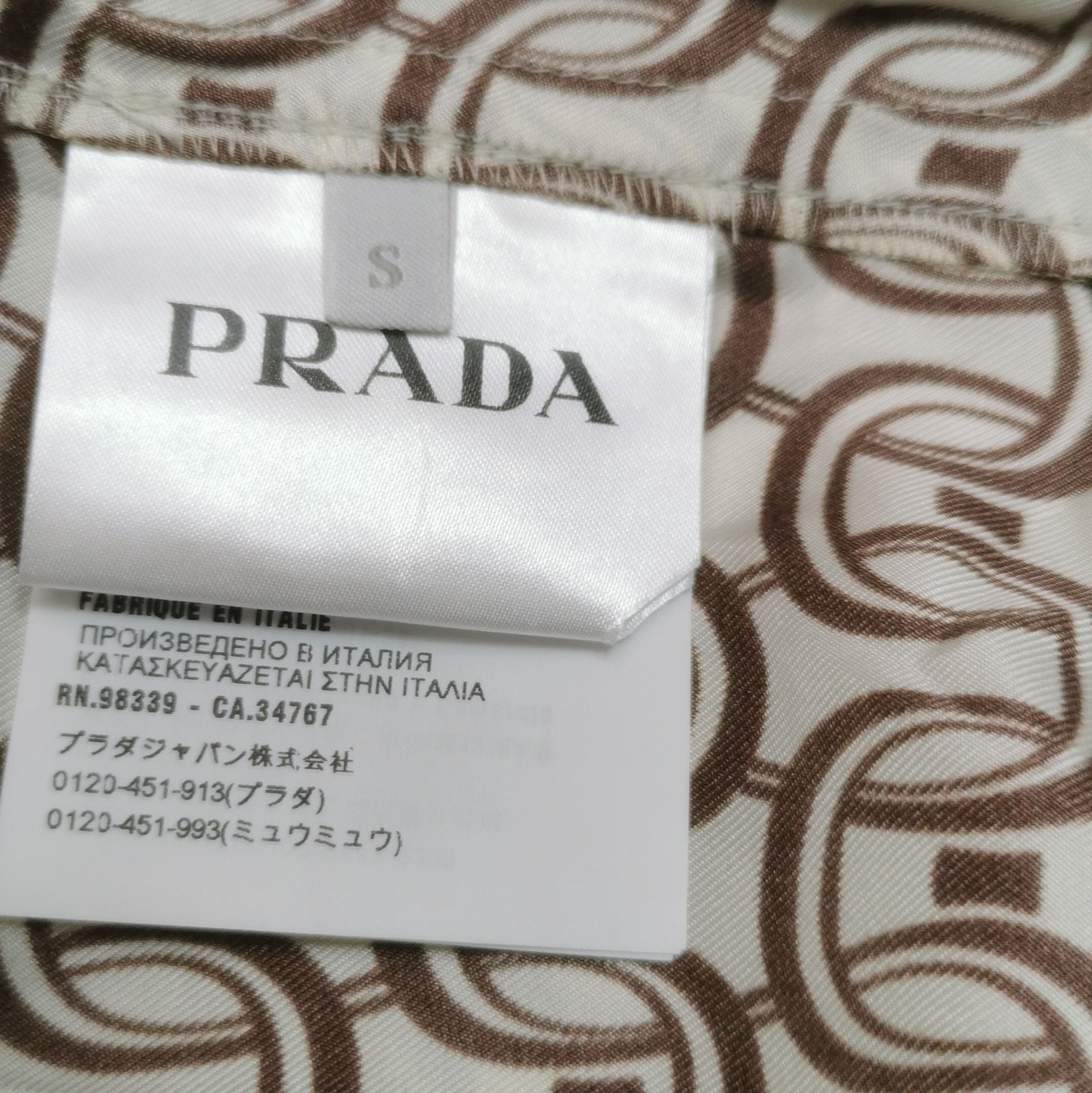 Prada Prada Printed Silk Long Sleeve Set in Size S - dmc Size S / US 4 / IT 40 - 10 Thumbnail