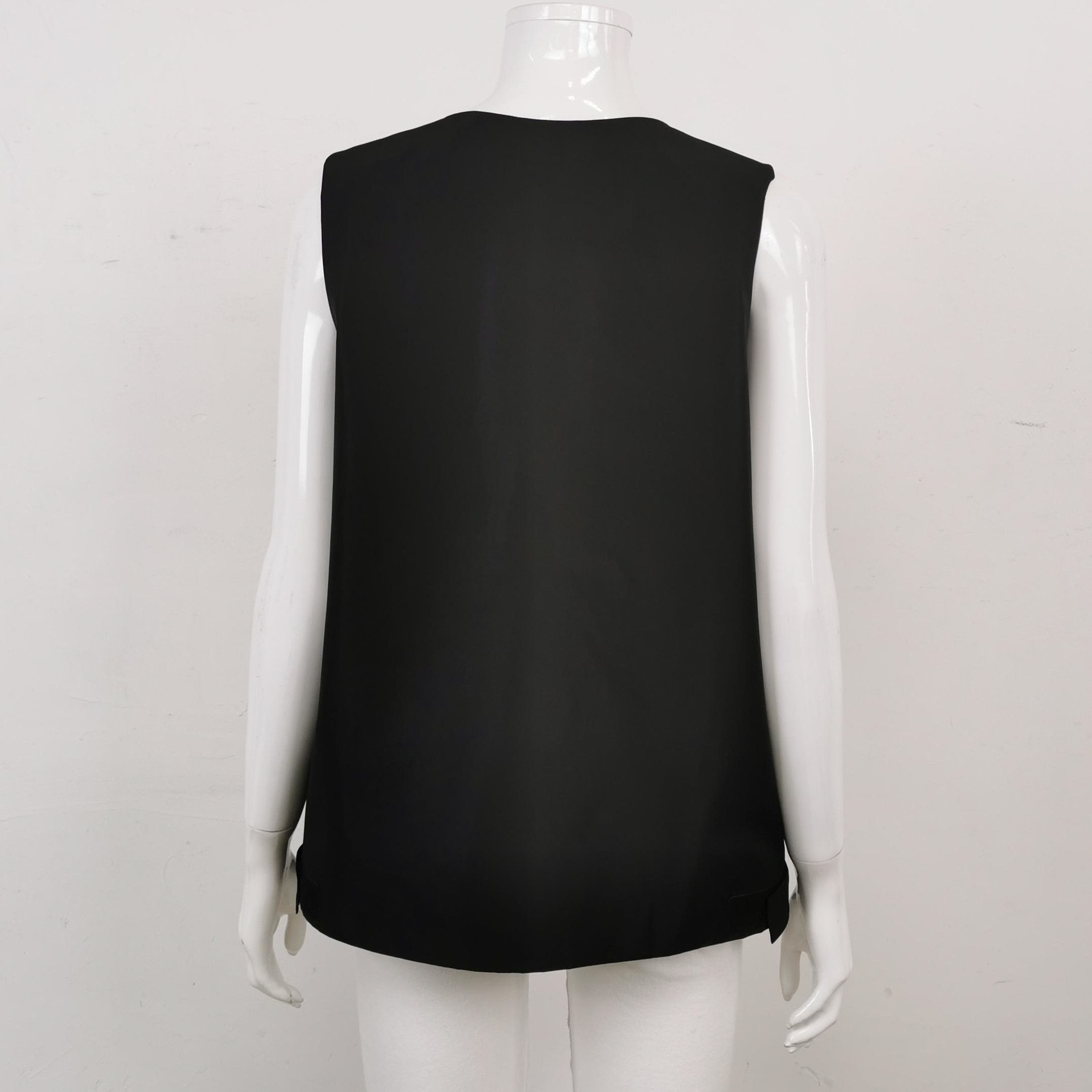 Prada Prada Contrast Letter Logo Black Tank Top - dmc Size M / US 6-8 / IT 42-44 - 2 Thumbnail