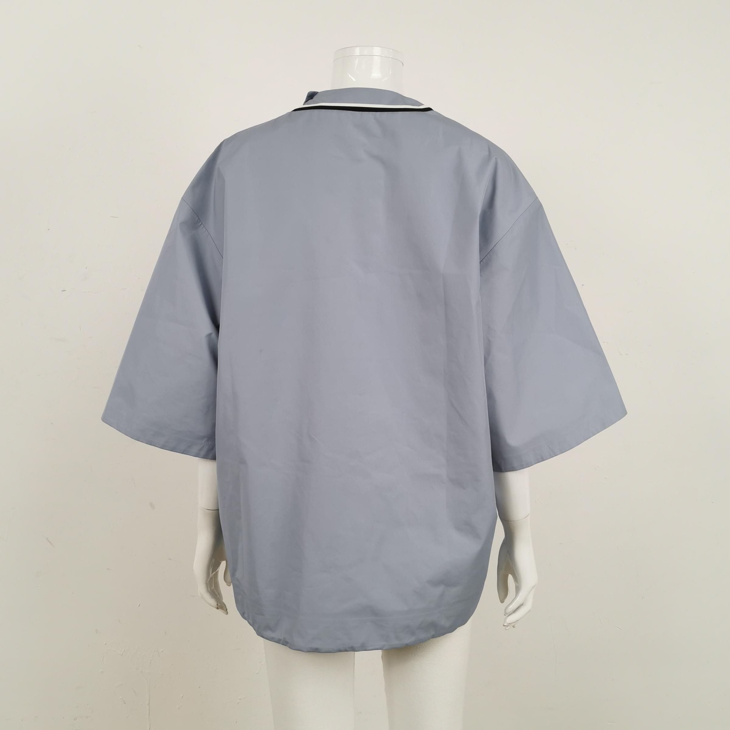 Prada Prada Colorful Logo Round-Neck Top in Blue - dmc Size M / US 6-8 / IT 42-44 - 2 Thumbnail