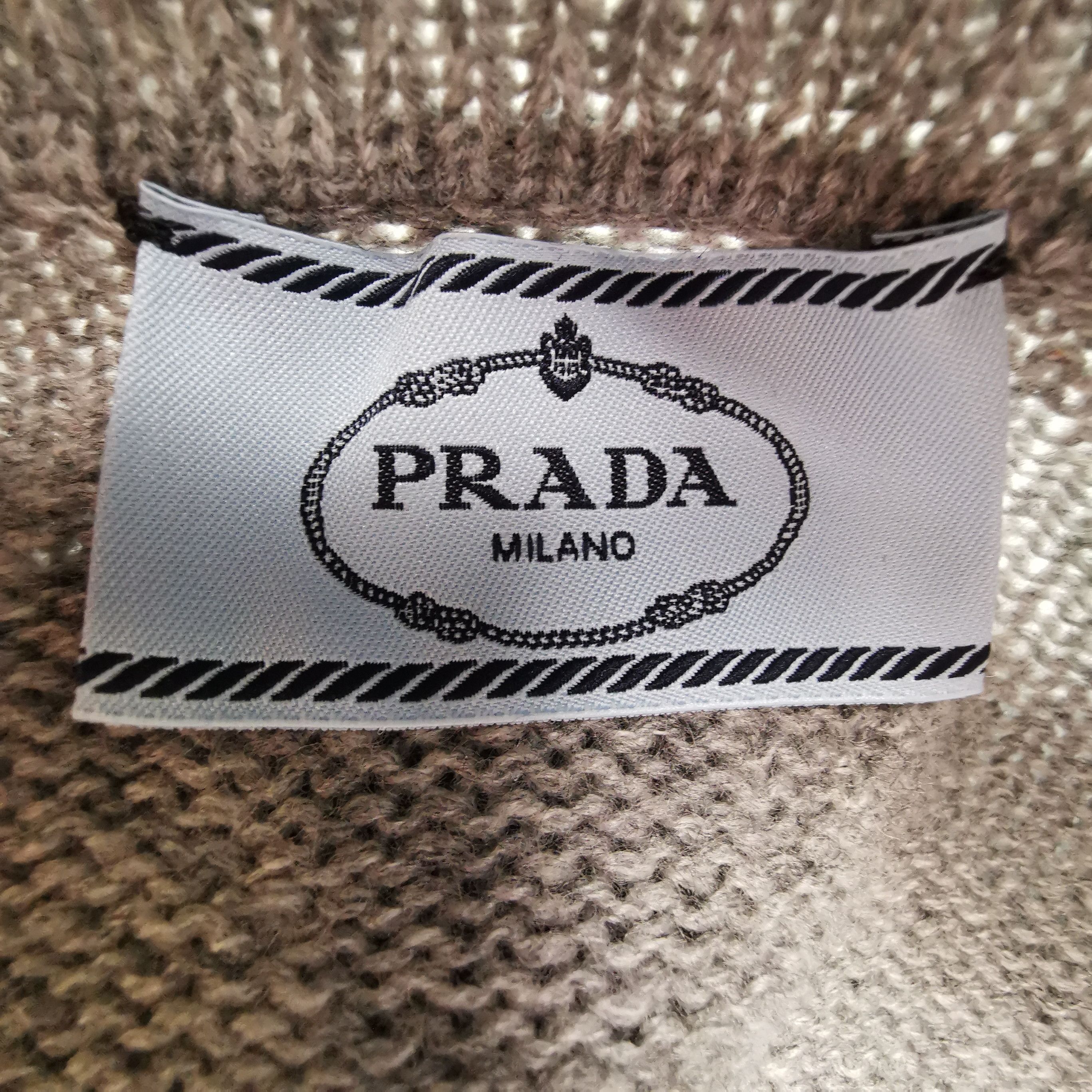 Prada Prada Gray Cashmere Long Sleeve Knit Sweater - dmc Size S / US 4 / IT 40 - 5 Thumbnail