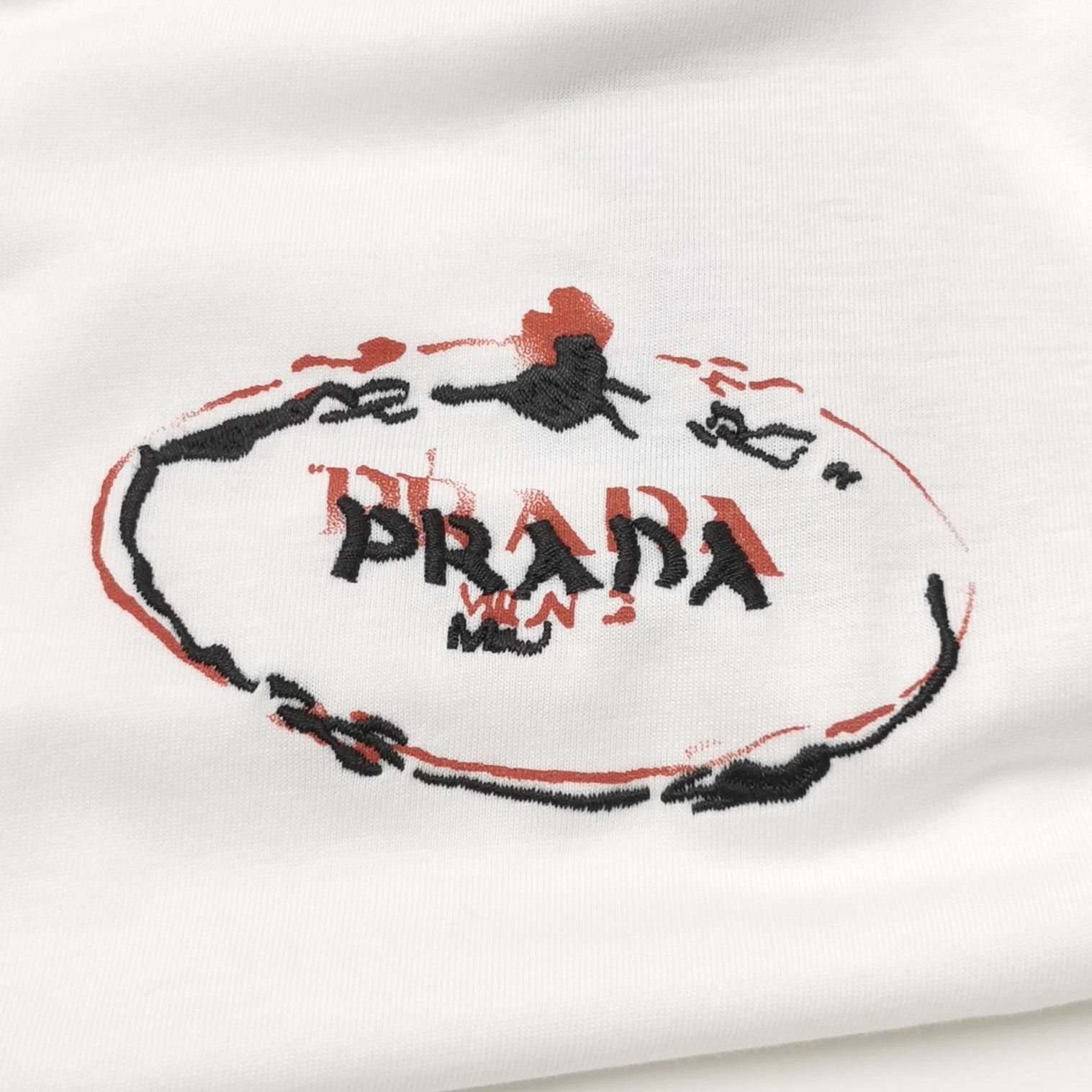 Prada Prada Logo Cotton Long Sleeve T-Shirt - dmc Size L / US 10 / IT 46 - 3 Thumbnail