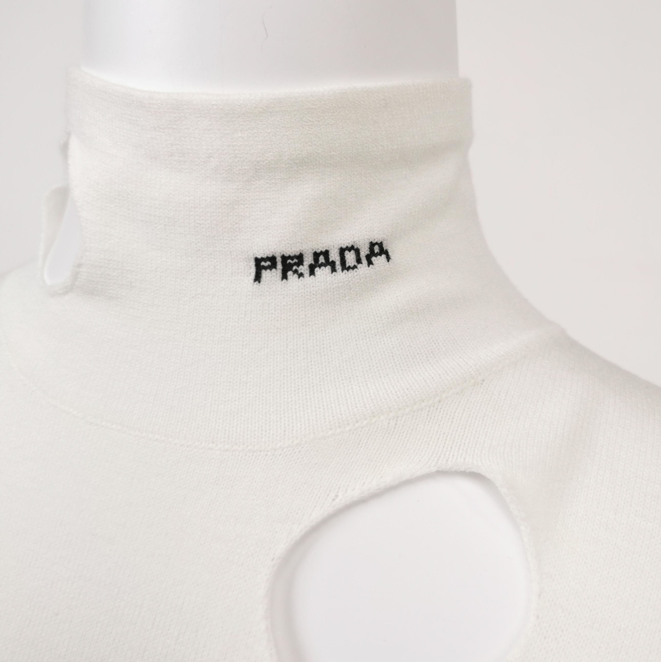 Prada Prada Hollow Logo Turtleneck Sweater - dmc Size S / US 4 / IT 40 - 3 Thumbnail